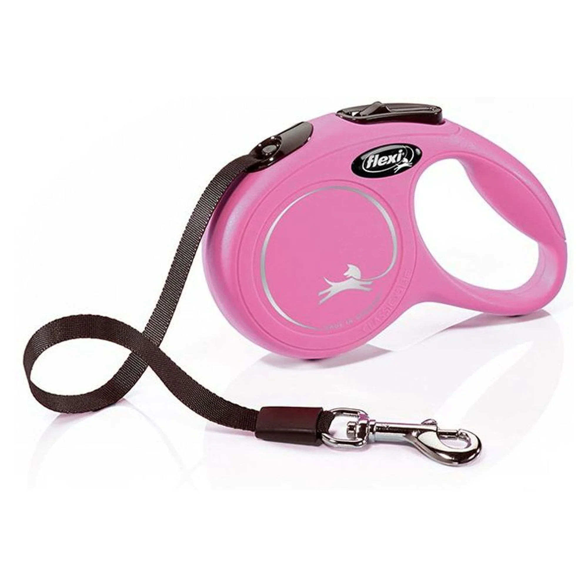 Flexi Flexi New Classic XS Pembe Şerit Köpek Tasması 3 M