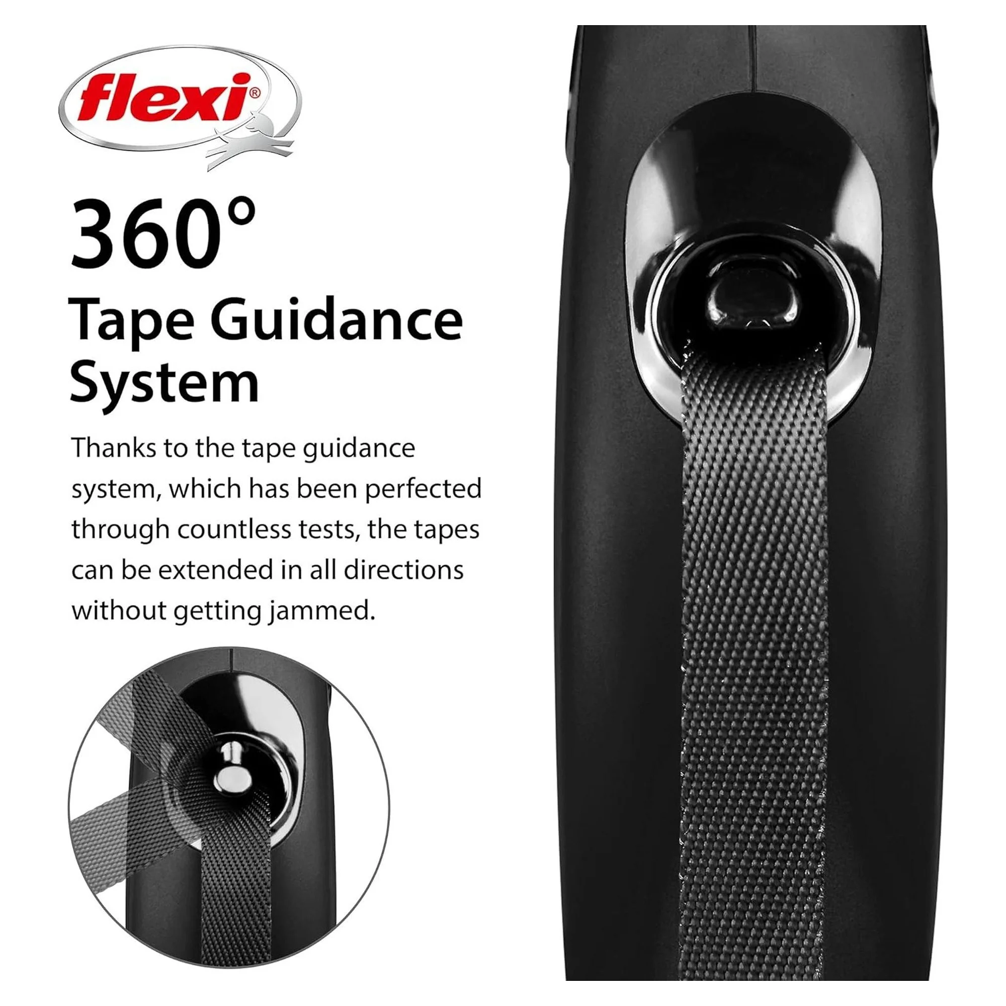 Flexi New Classic XS Beden Siyah Şerit Tasma 3 M — Boyun Tasması, 330 g — Görsel 3