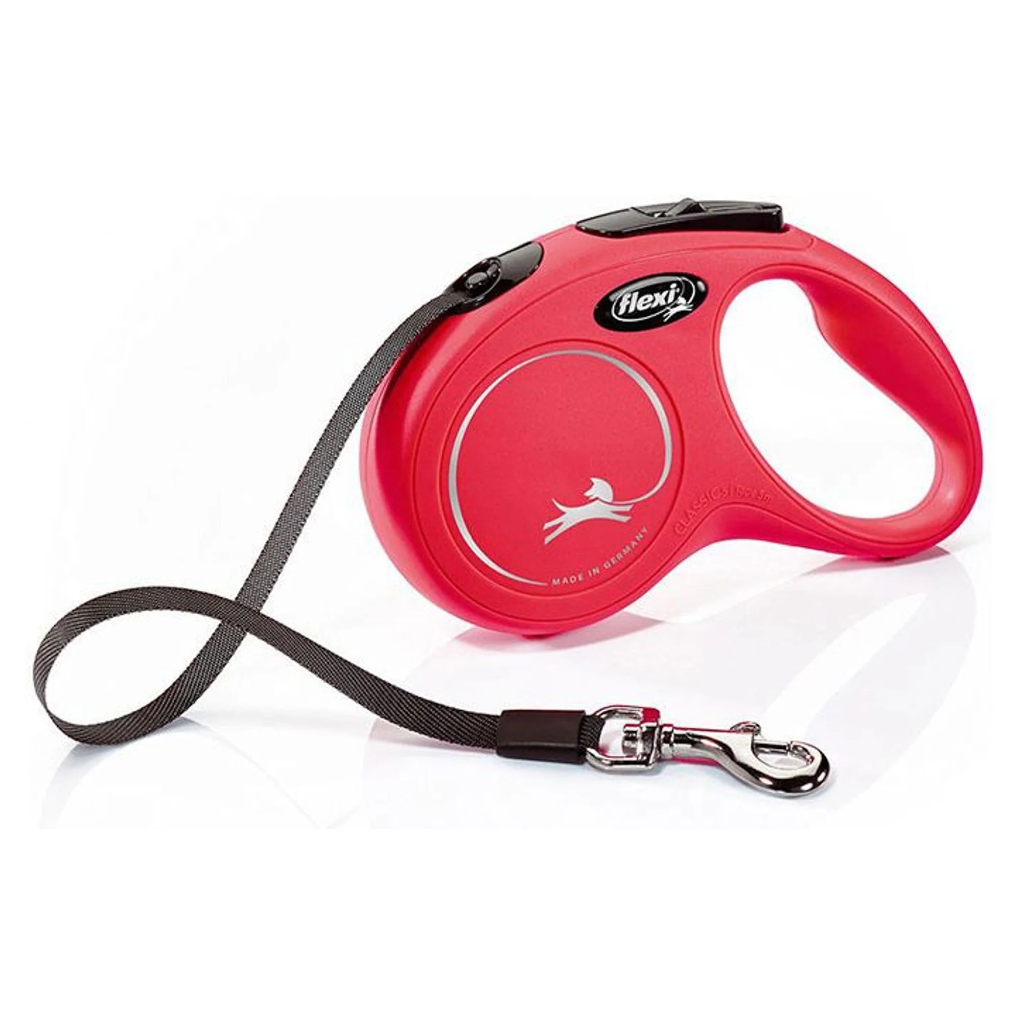 Flexi Flexi New Classic Kırmızı S Beden Şerit Köpek Gezdirme Kayışı 5 M