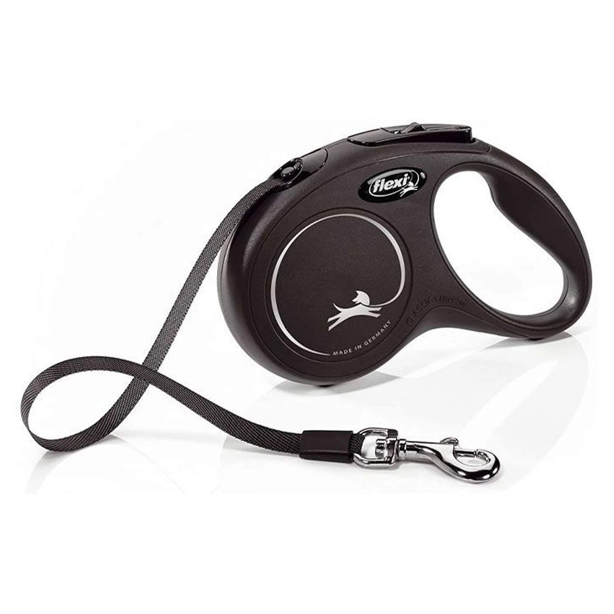 Flexi Flexi New Classic Siyah S Beden Şerit Köpek Tasması 5 M