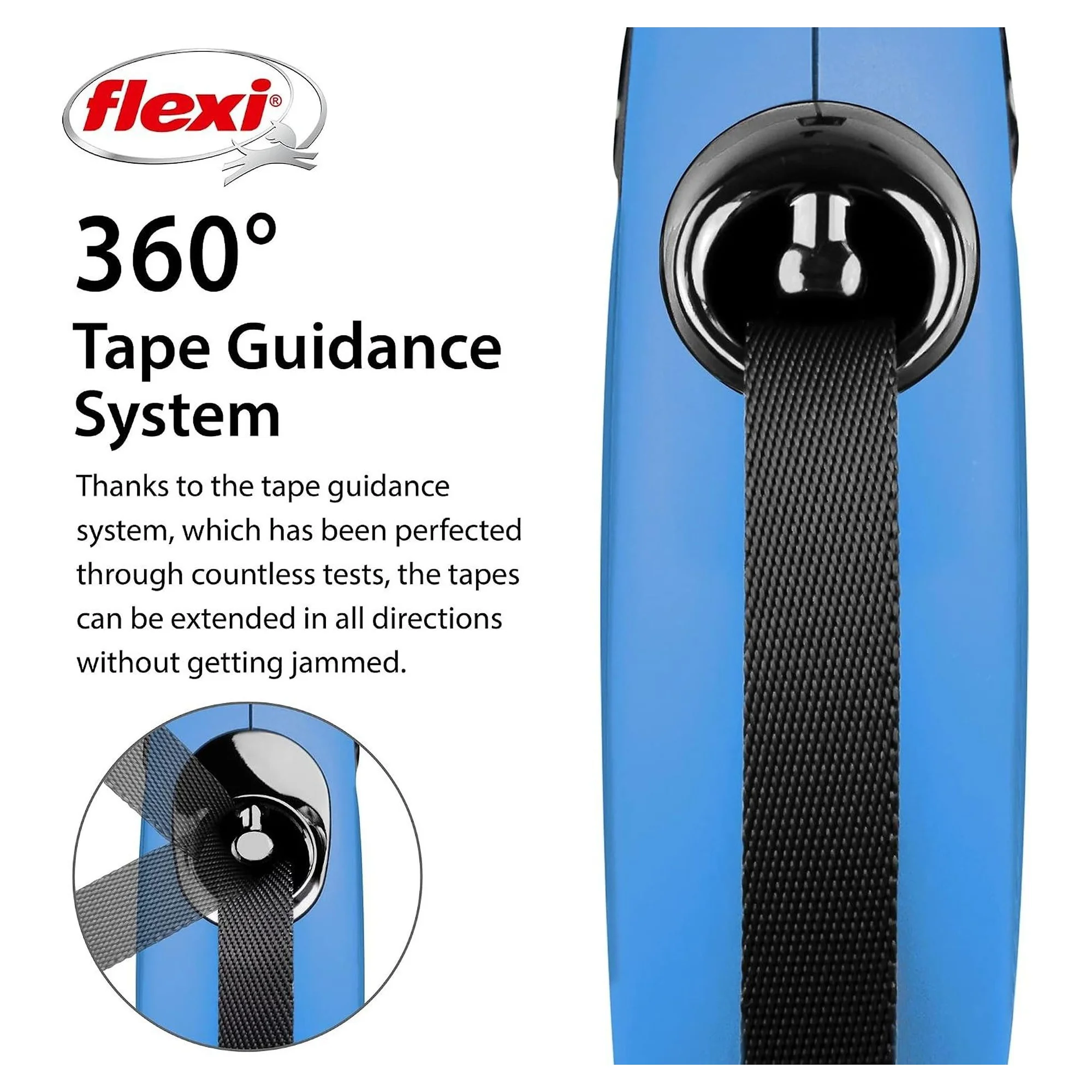 Flexi New Classic Mavi L Beden Köpek Gezdirme Kayışı 5 MT — Gezdirme Kayışları, 420 g — Görsel 3