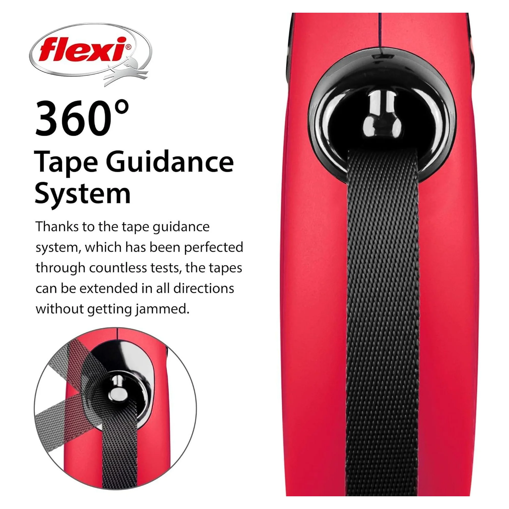 Flexi New Classic L Beden Kırmızı Köpek Gezdirme Kayışı 8 M — Gezdirme Kayışları, 600 g — Görsel 3