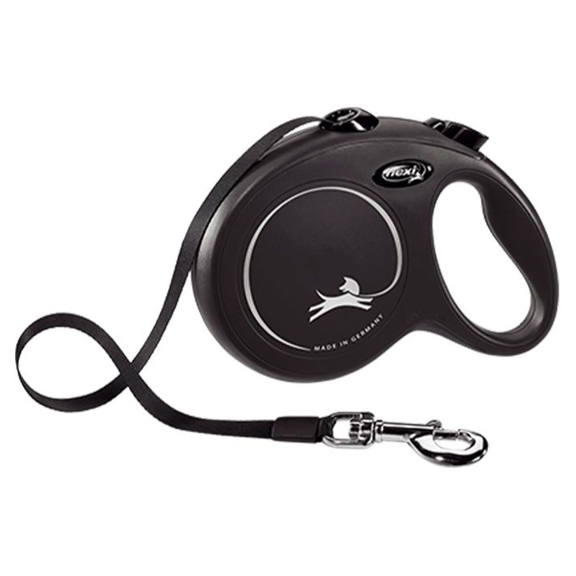 Flexi Flexi New Classic Siyah L Beden Şerit Köpek Gezdirme Kayışı 8 M
