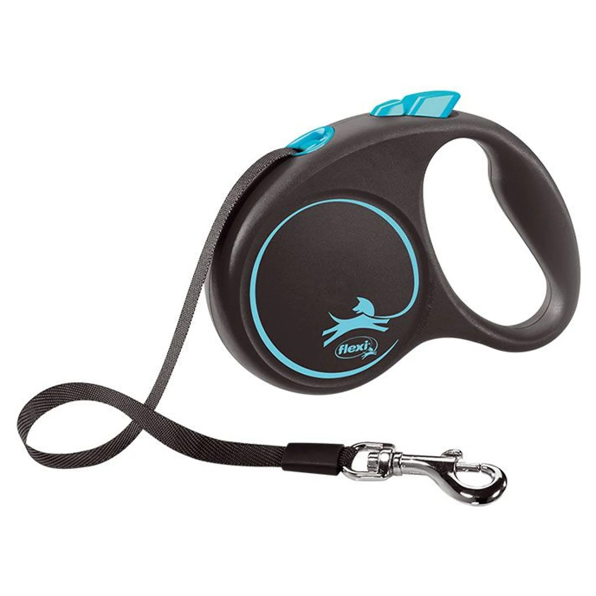 Flexi Flexi Black Design Mavi S Beden  Şerit Köpek Gezdirme Kayışı 5 M