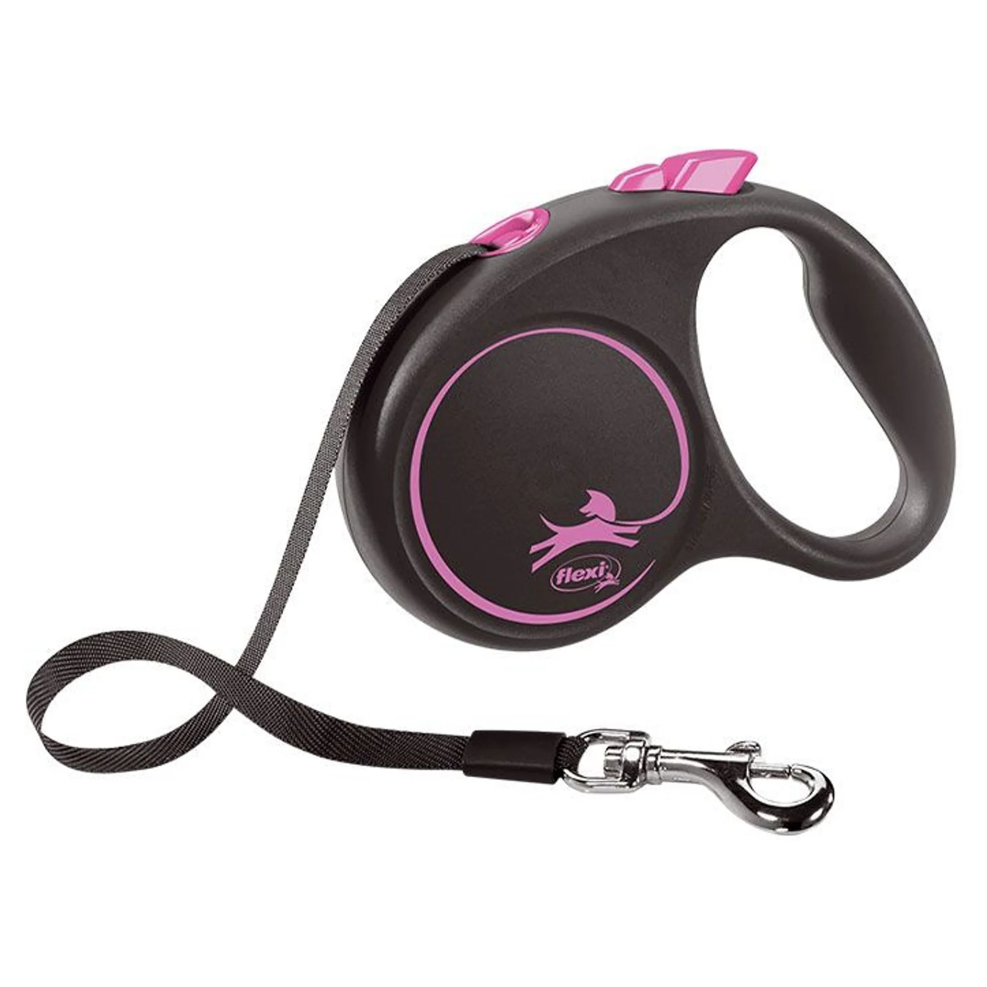 Flexi Flexi Black Design Pembe S Beden Köpek Gezdirme Kayışı 5 MT
