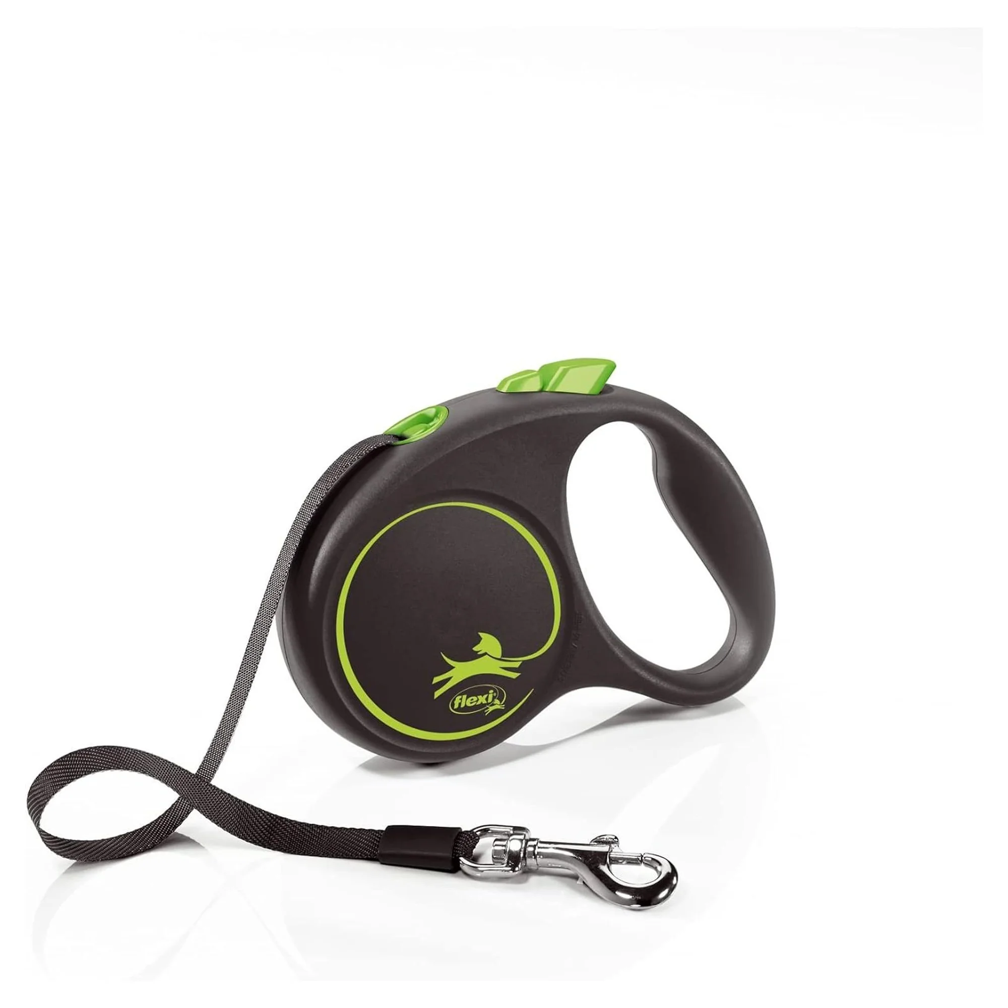 Flexi Black Design Yeşil S Beden Şerit Köpek Tasması 5 M