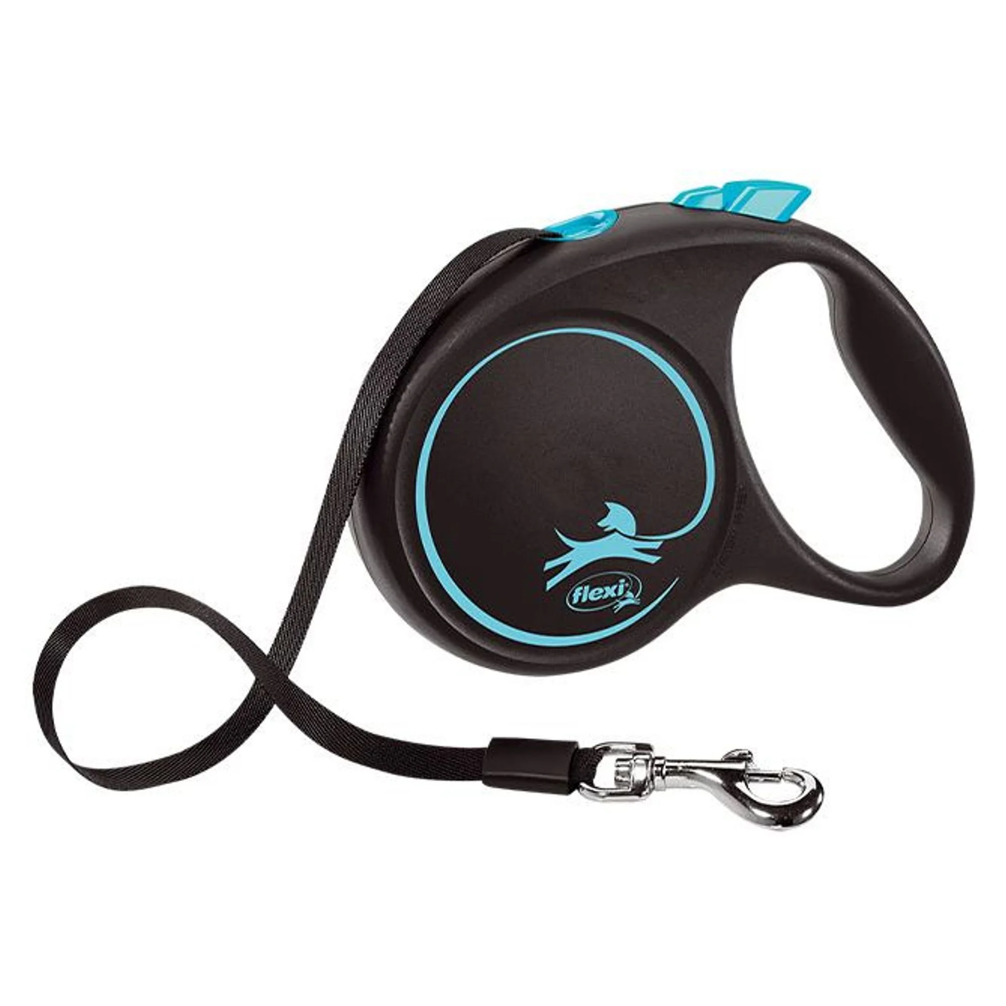 Flexi Flexi Black Design M Beden Mavi Şerit Tasma 5 M