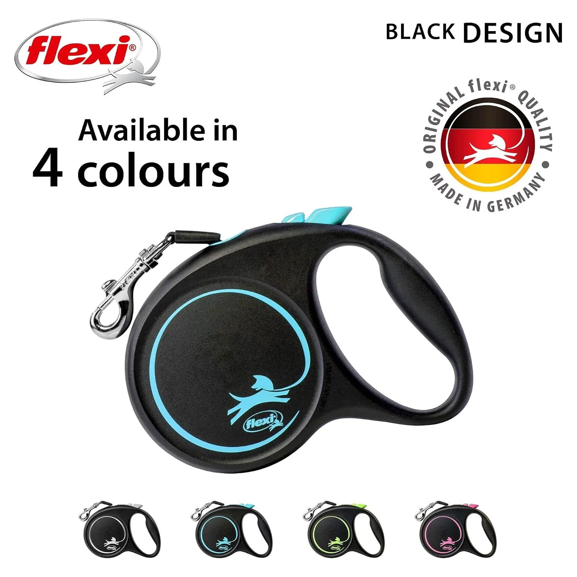 Flexi Black Design M Beden Mavi Şerit Tasma 5 M — Boyun Tasması, 440 g — Görsel 4