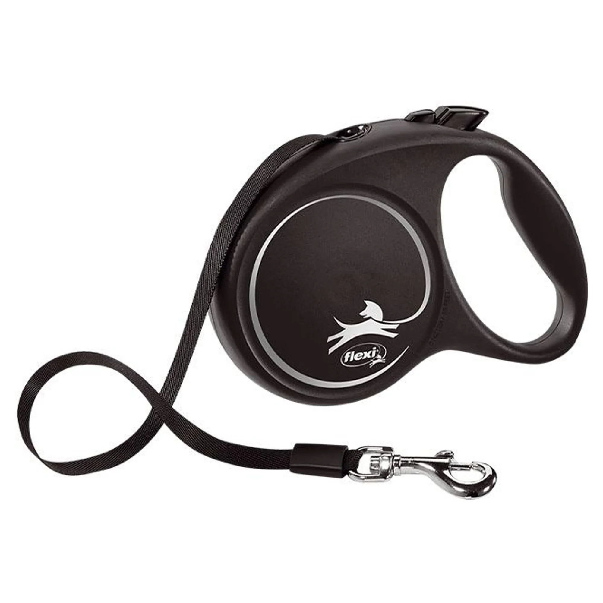 Flexi Flexi Black Design Siyah L Beden Şerit Köpek Tasması 5 M