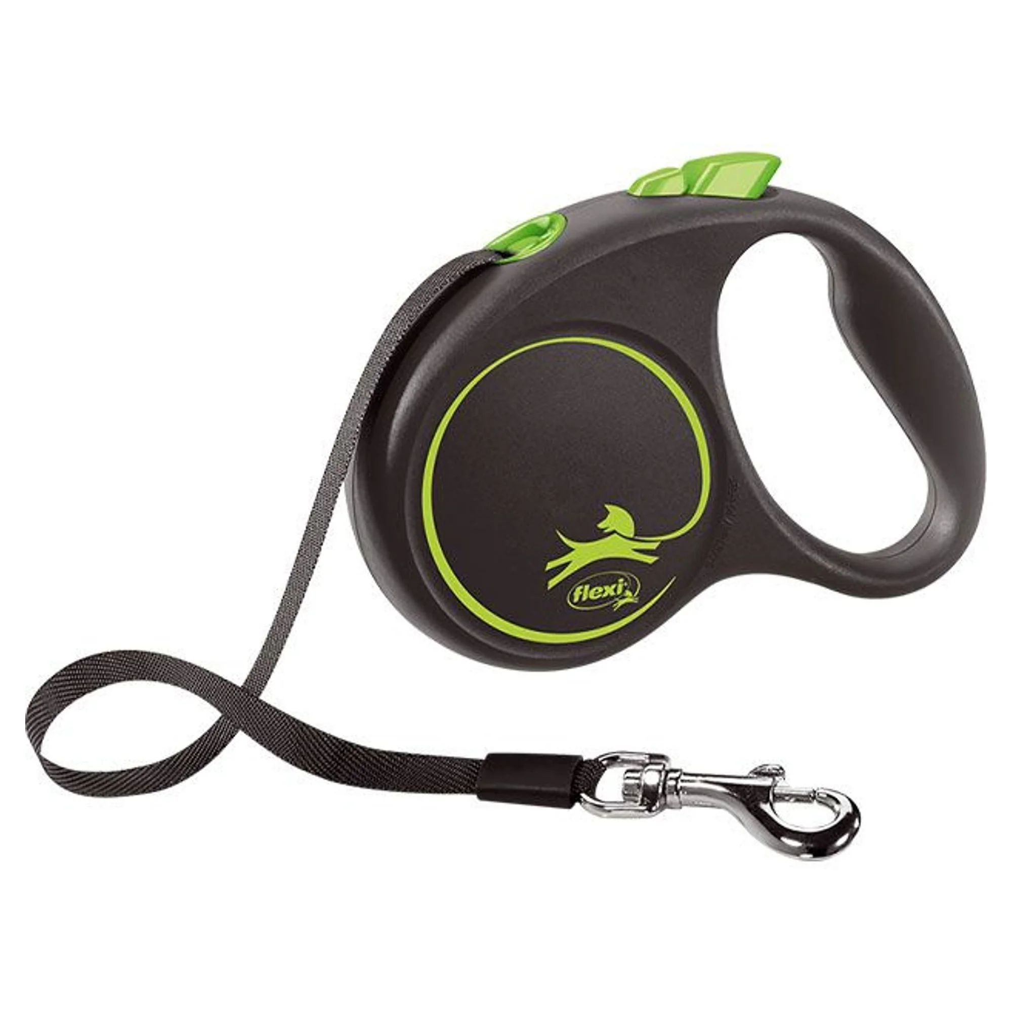 Flexi Flexi Black Design L Otomatik Şerit Köpek Gezdirme Kayışı Yeşil 5M