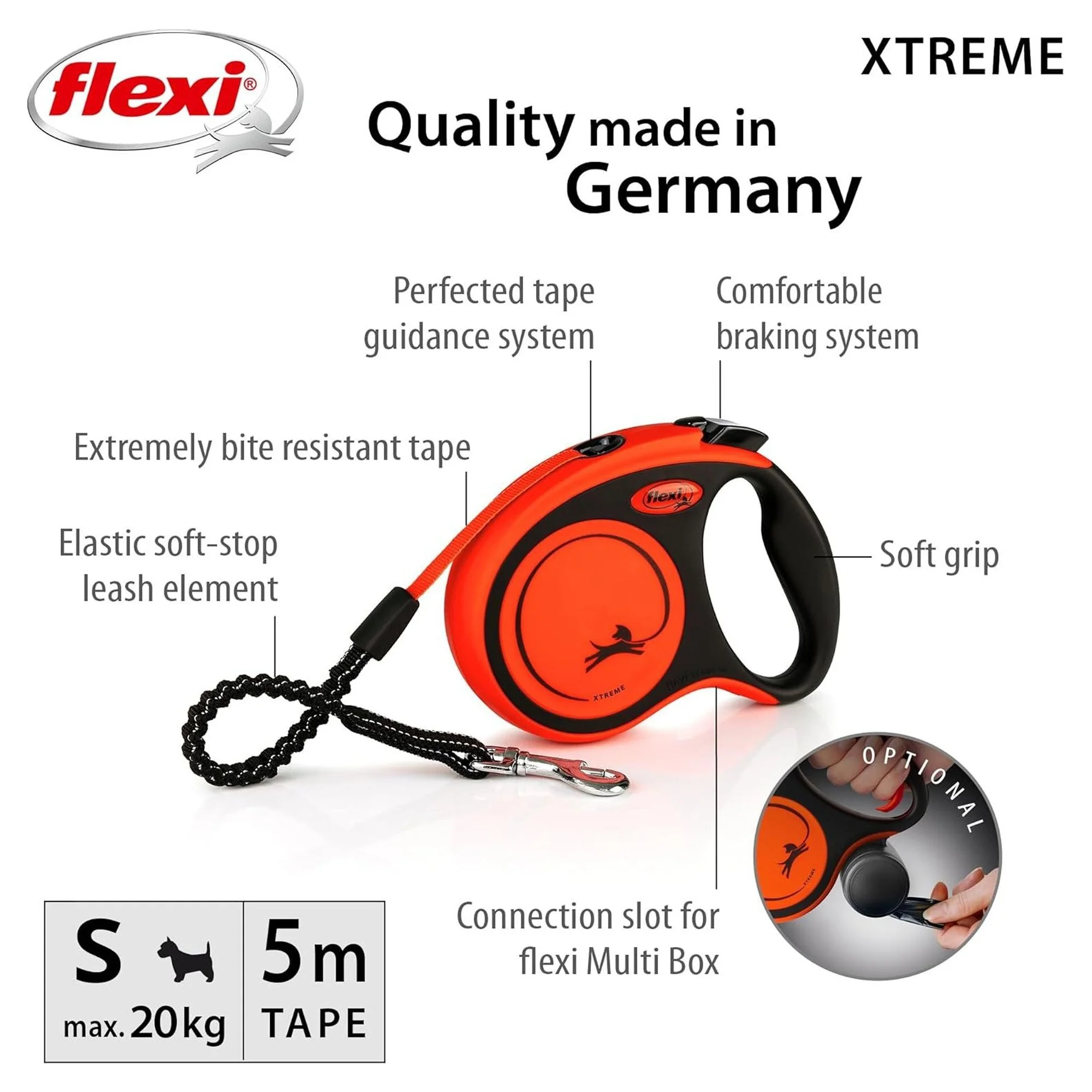 Flexi Extreme S Beden Şerit Köpek Gezdirme Kayışı 5 M — Gezdirme Kayışları, 280 g — Görsel 2
