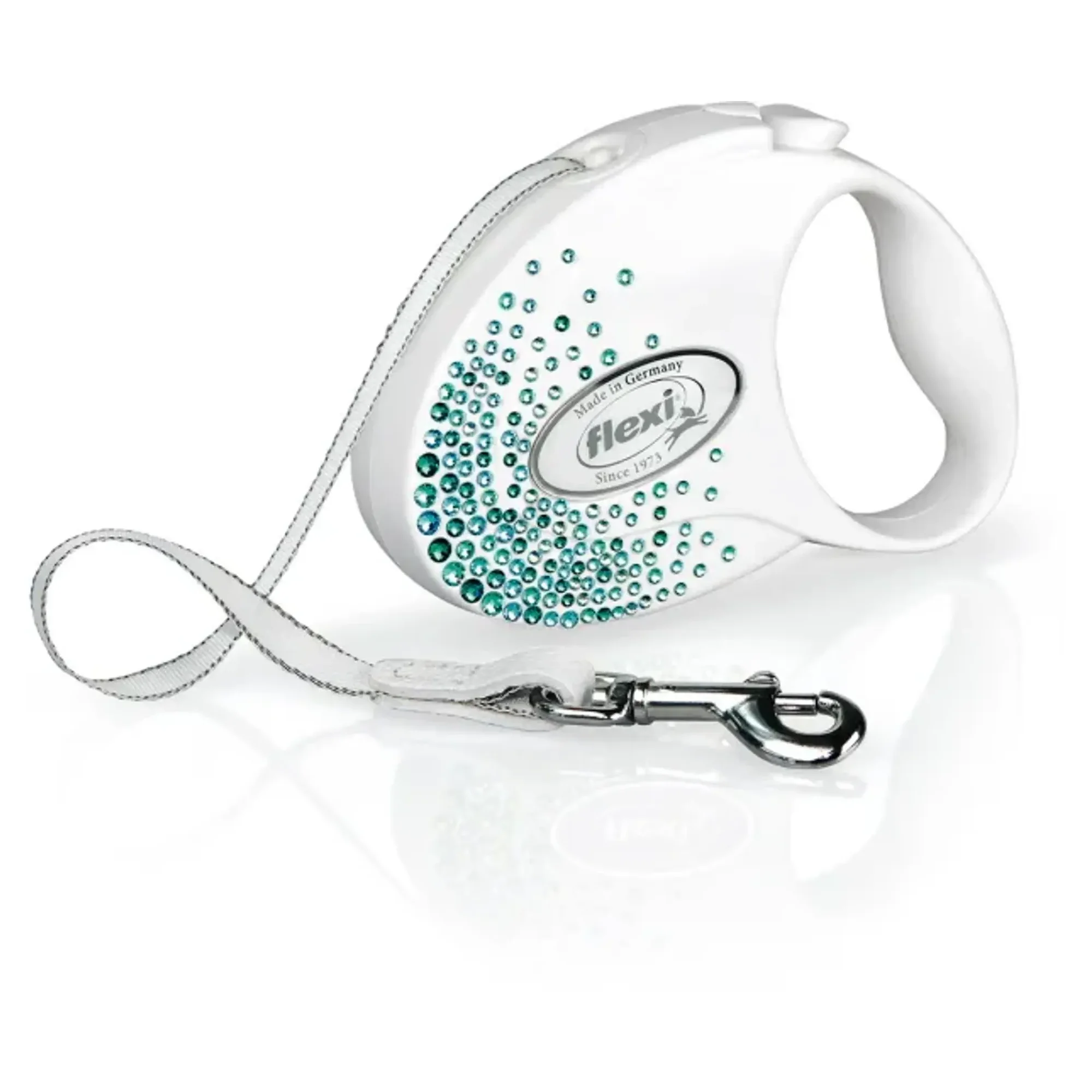 Flexi Glam Splash Ocean Beyaz S Beden Köpek Şerit Tasması 3 M