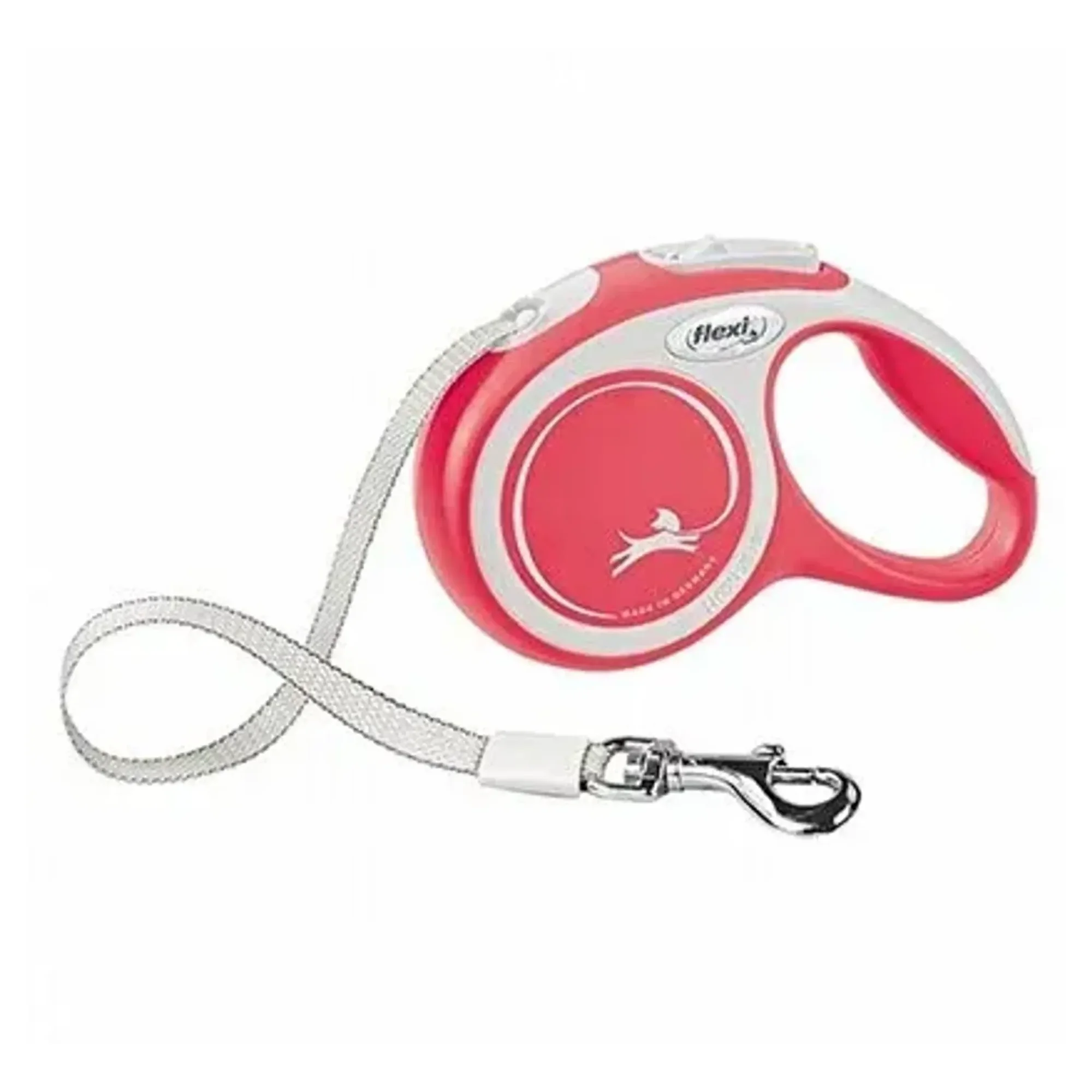 Flexi Comfort Plus XS Beden Açık Kırmızı Şerit Köpek Gezdirme Kayışı 3 M