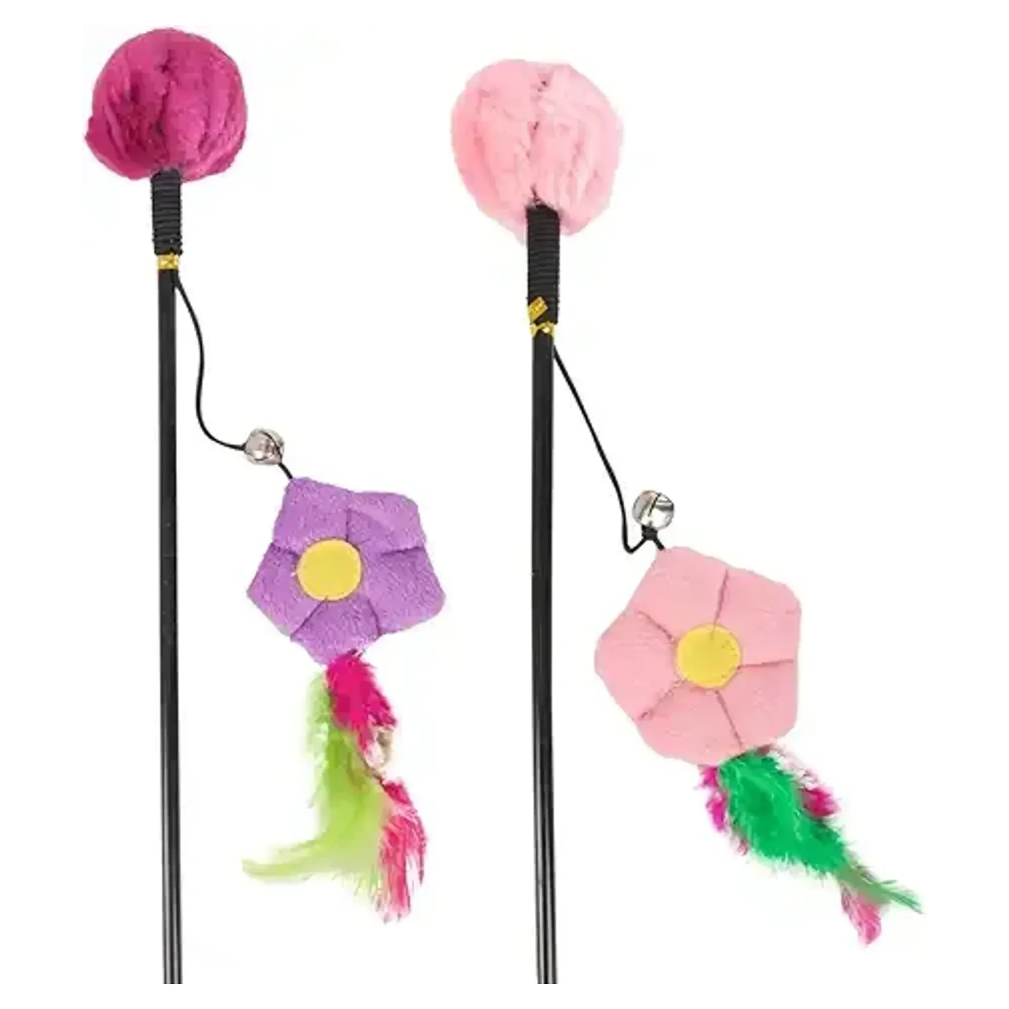 Flamingo Kedi Çiçekli Olta 53CM