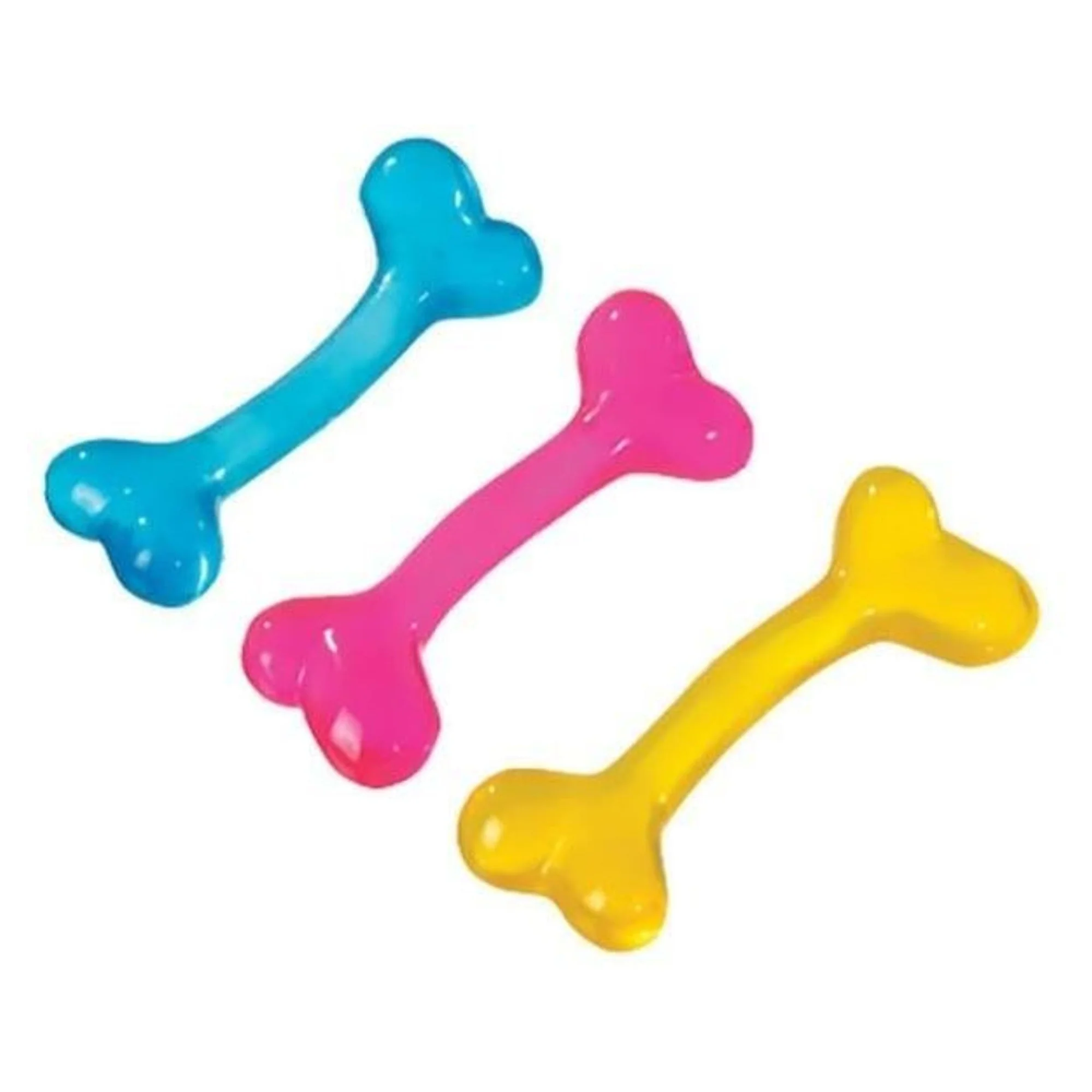 Flamingo Renkli Köpek Kemik 15CM