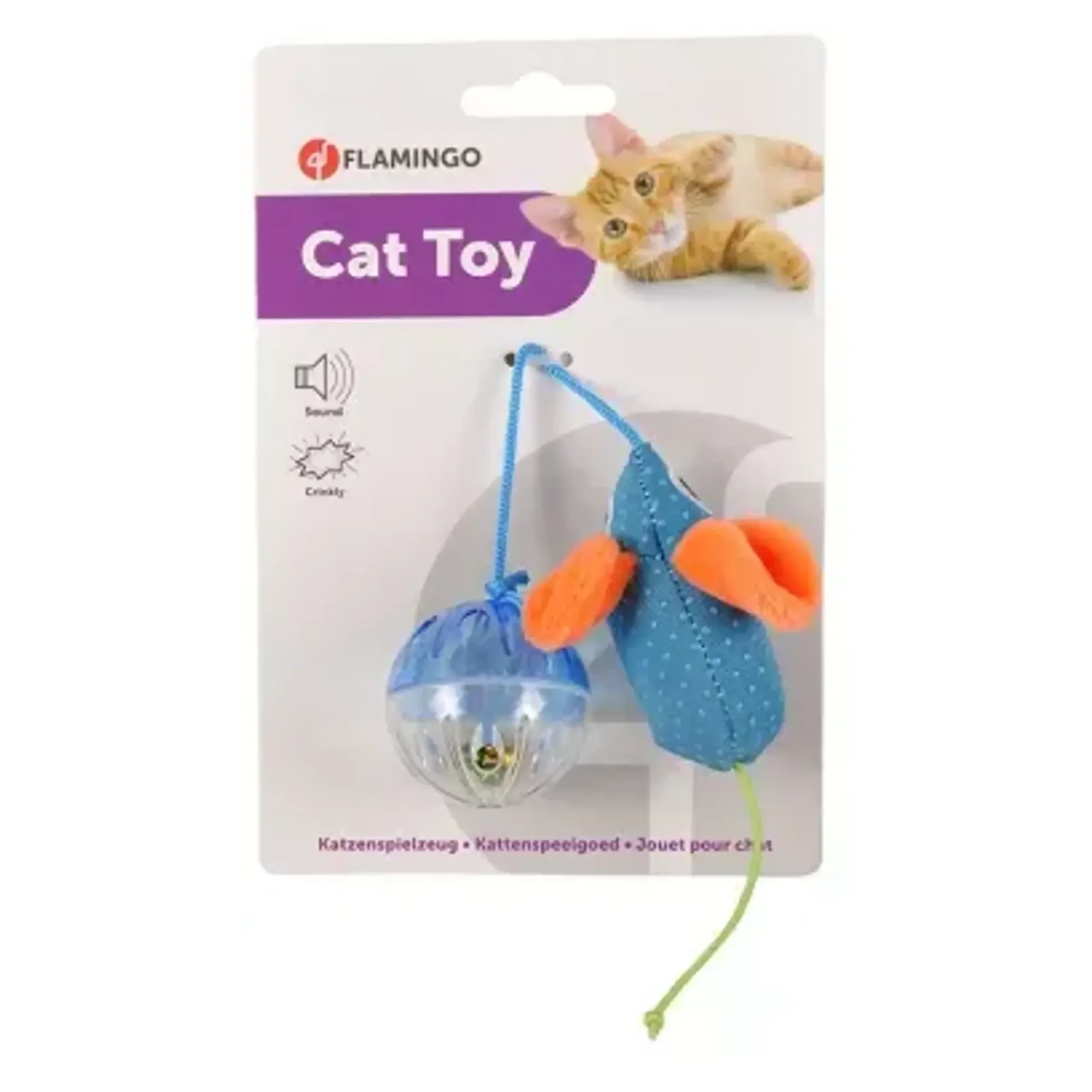 Flamingo Rio Fare+Top Kedi Oyuncağı 6.5CM
