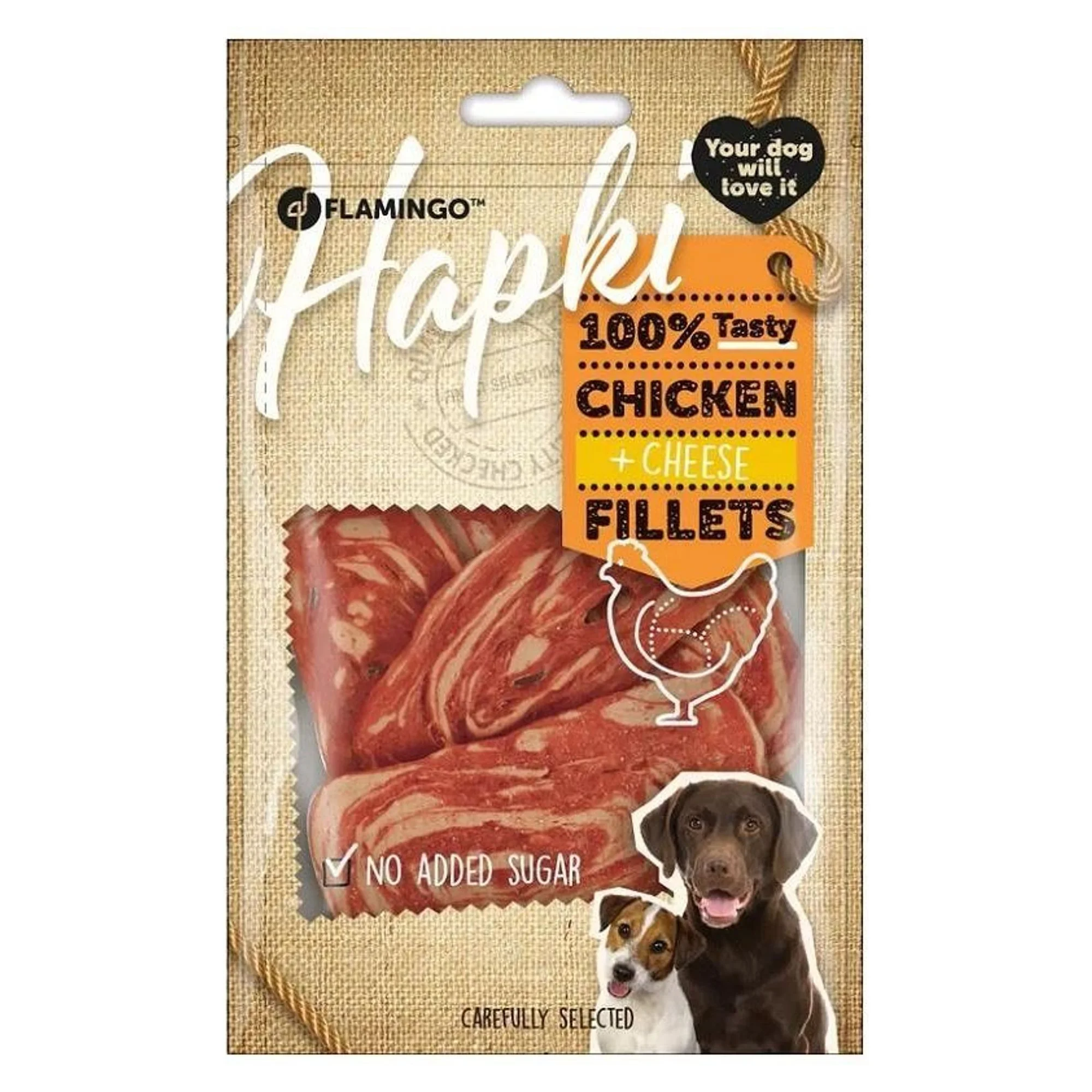 Flamingo Hapki Tavuk ve Peynirli Fileto Köpek Ödül Maması 85 G