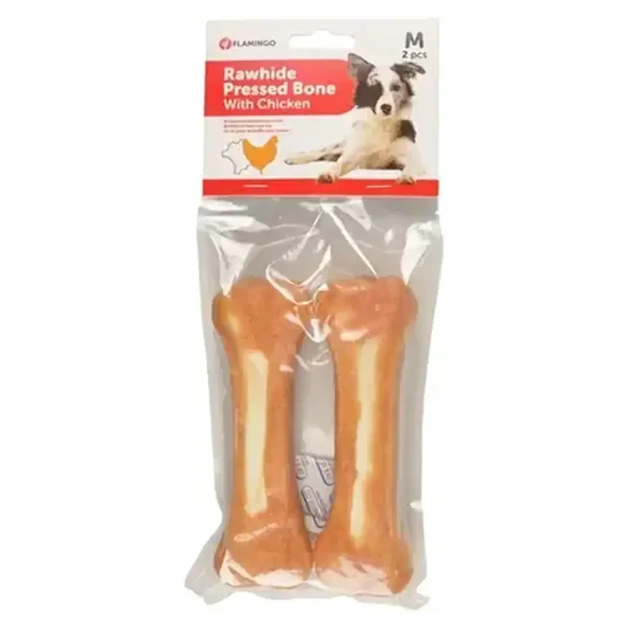 Flamingo Tavuk Kaplı Kemik 2'Li 15 CM