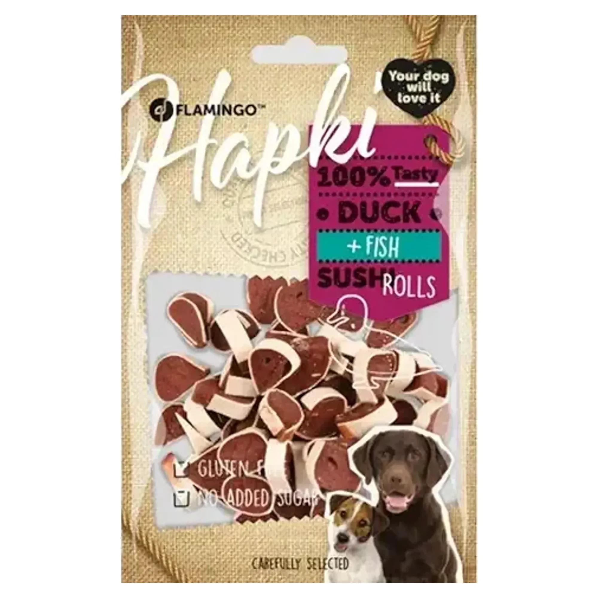 Flamingo Hapki Duck & Fish Sushi Rolls 85 G