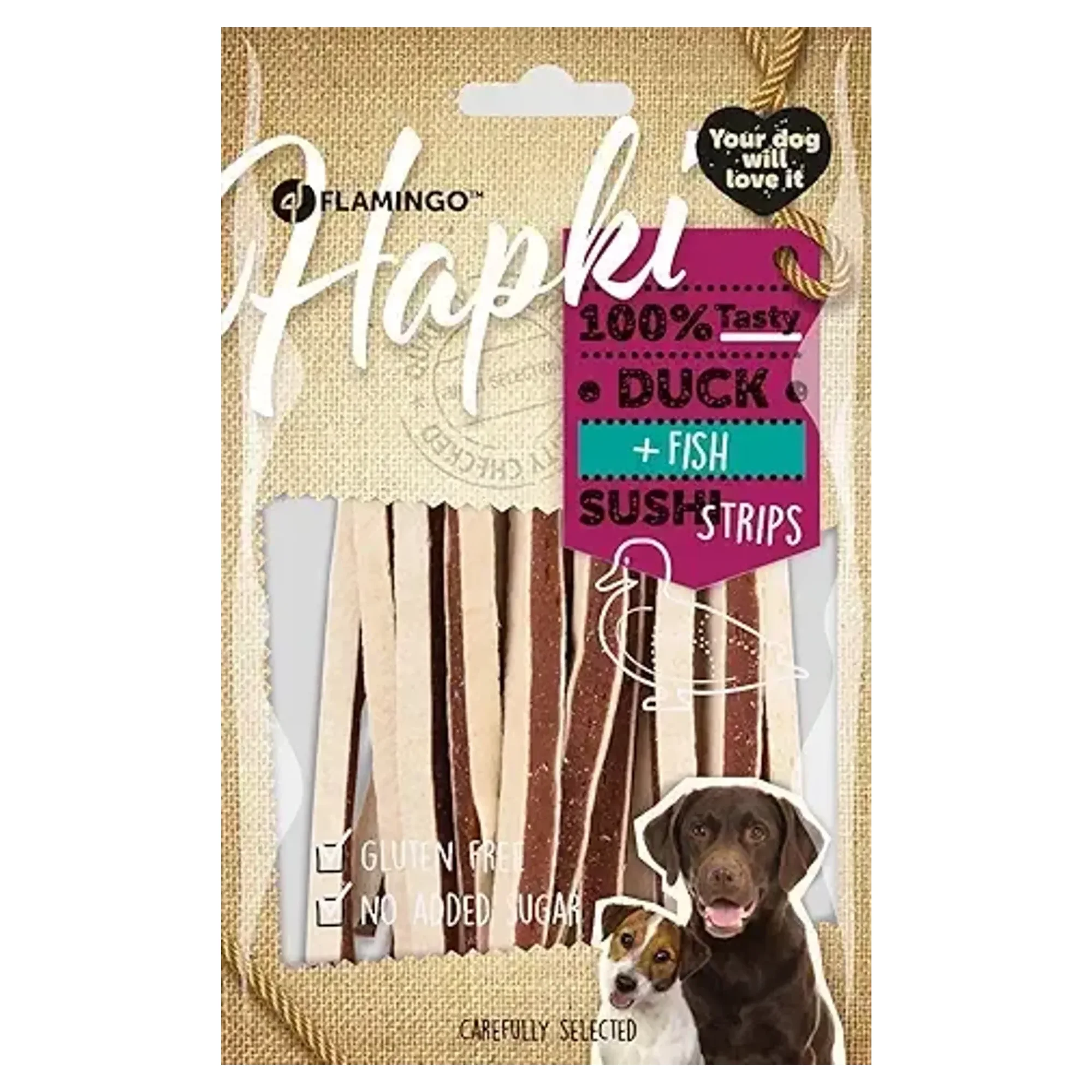 Flamingo Hapki Duck & Fish Sushi Strips 85 G