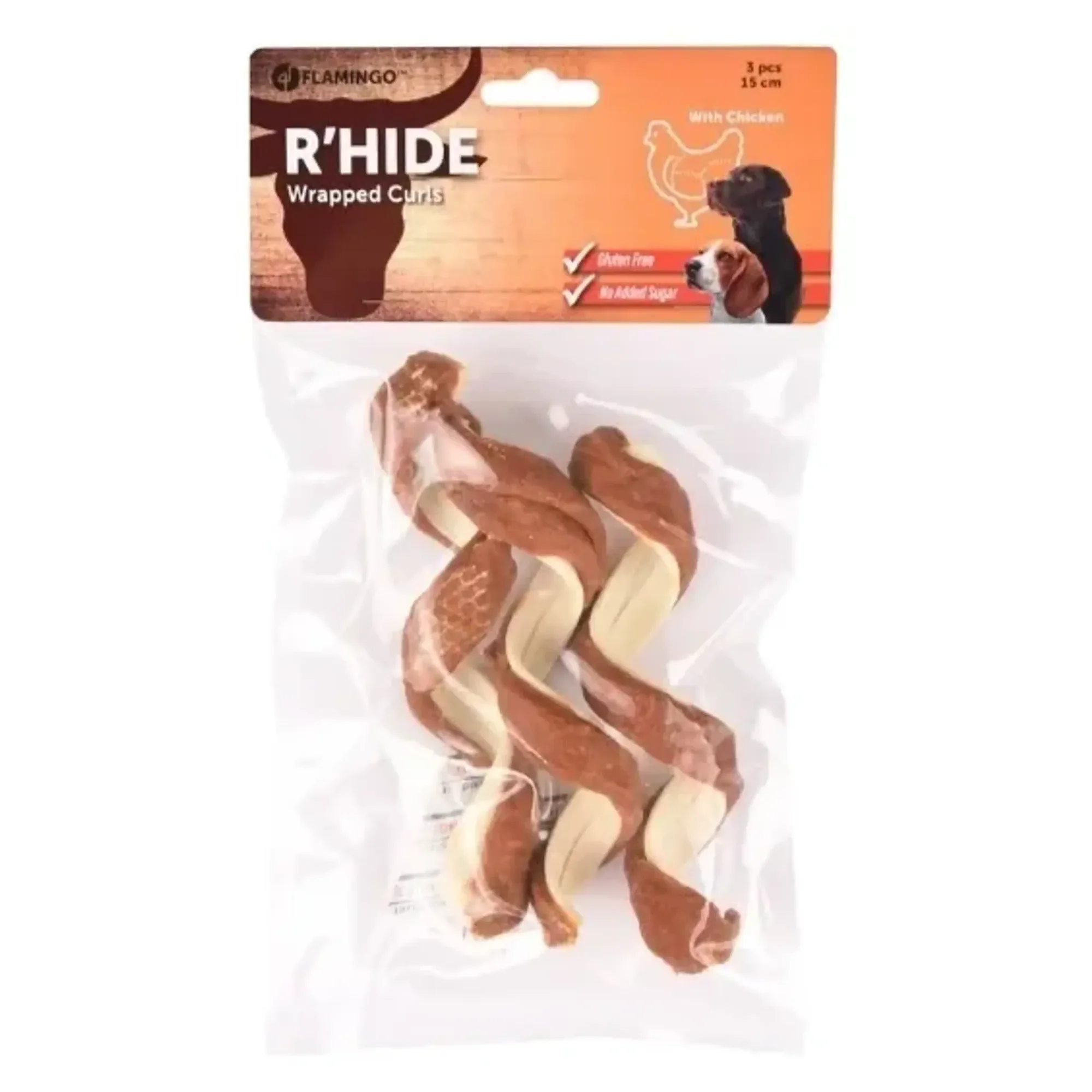 Flamingo R'Hide Ördekli Glutensiz Tavuklu Köpek Ödül Maması 15 CM
