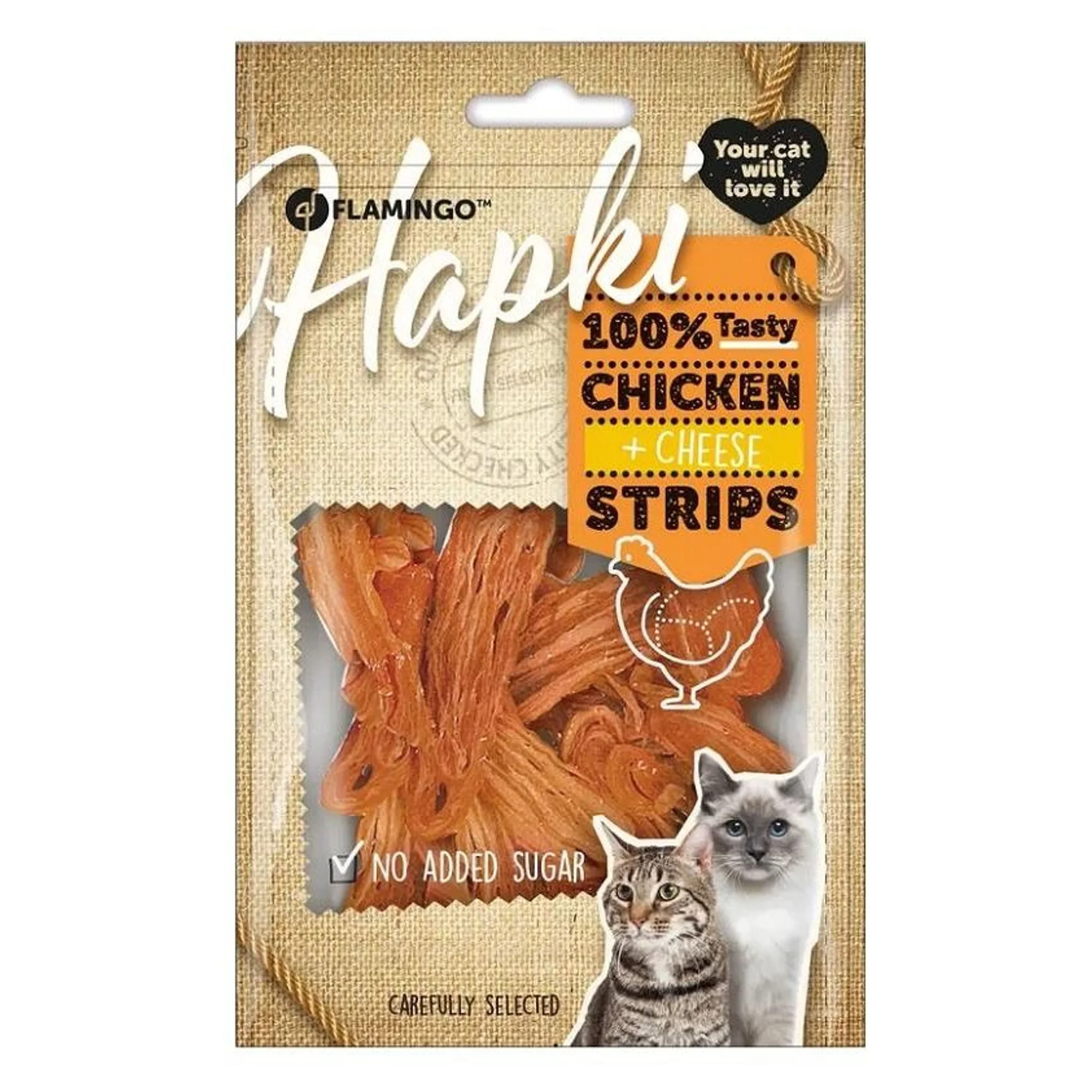 Flamingo Hapki Cat Chicken&Cheese 85 G