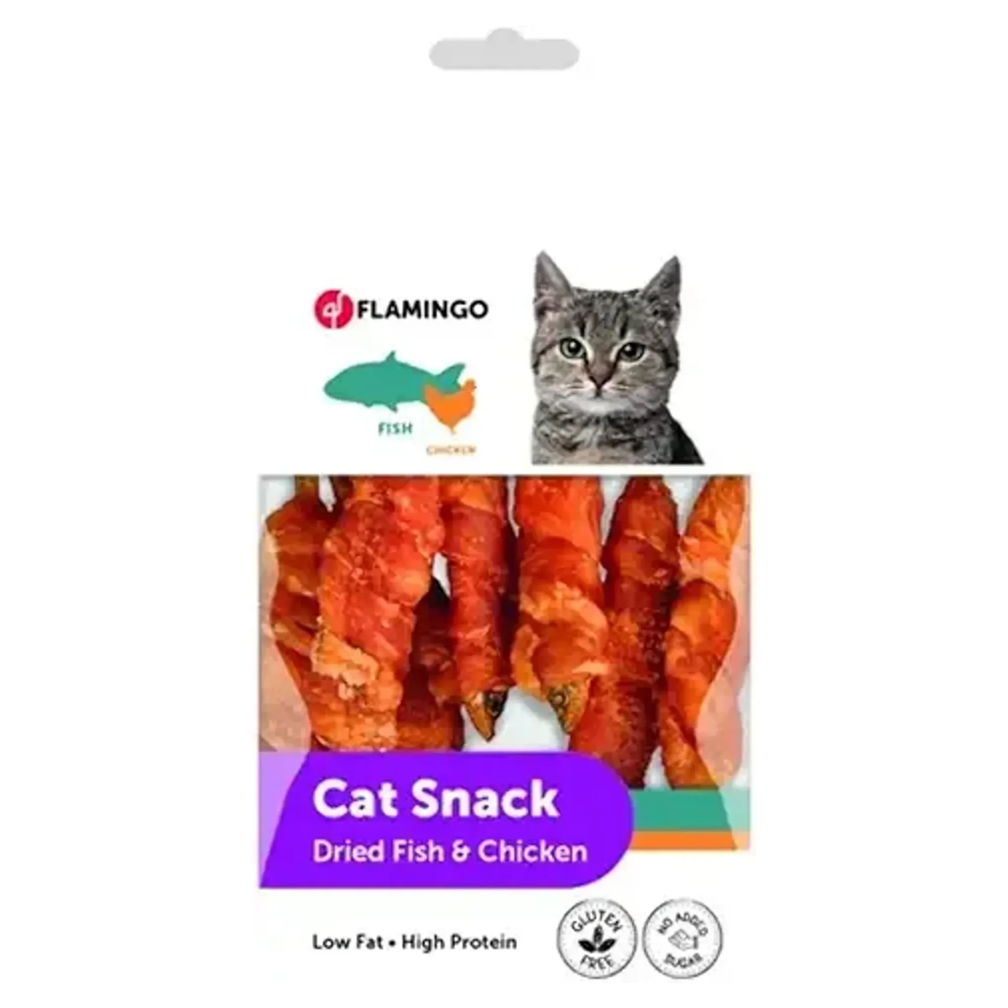 Flamingo Hapki Cat Dried Fish&Chik 50 G