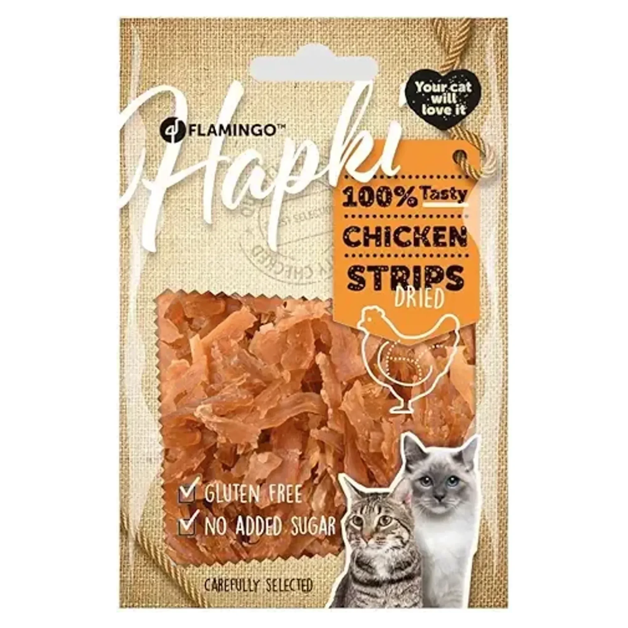 Flamingo Flamingo Hapki Tavuklu Şerit Kedi Ödülü 50 G