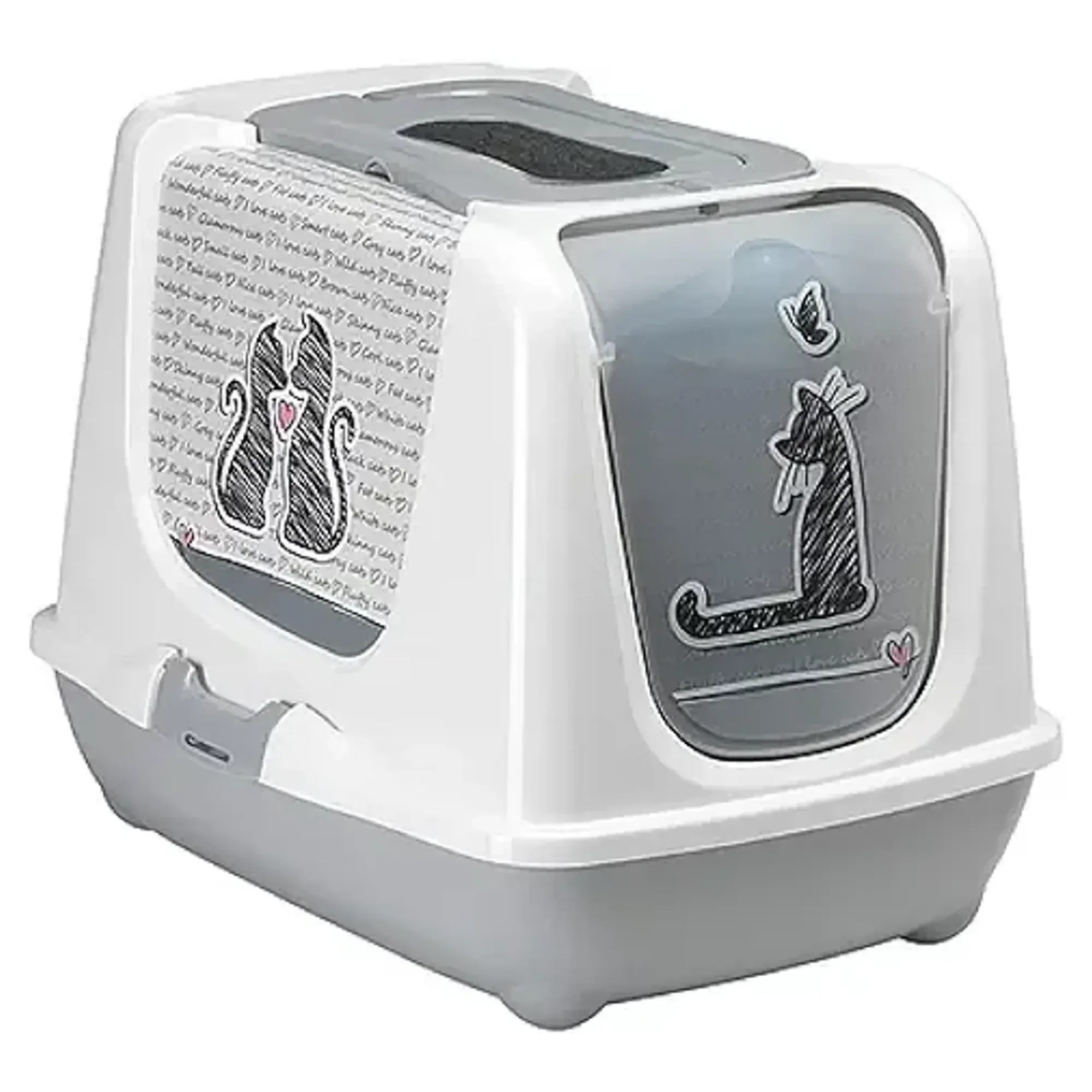 Moderna Trendy Love Kapalı Kedi Tuvaleti - 57CM
