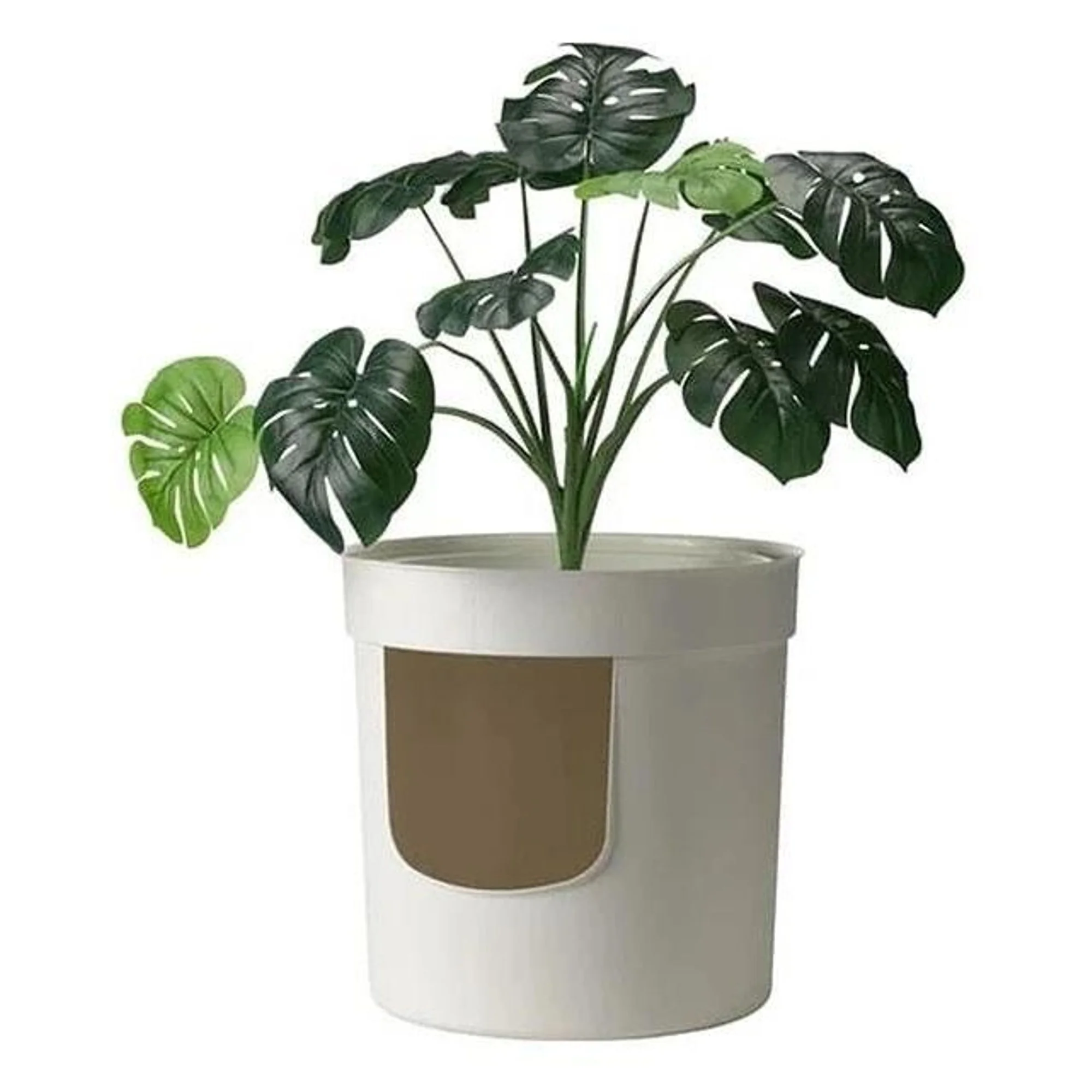 Moderna Hidden Planter Saksı Kapalı Kedi Tuvaleti - Beyaz