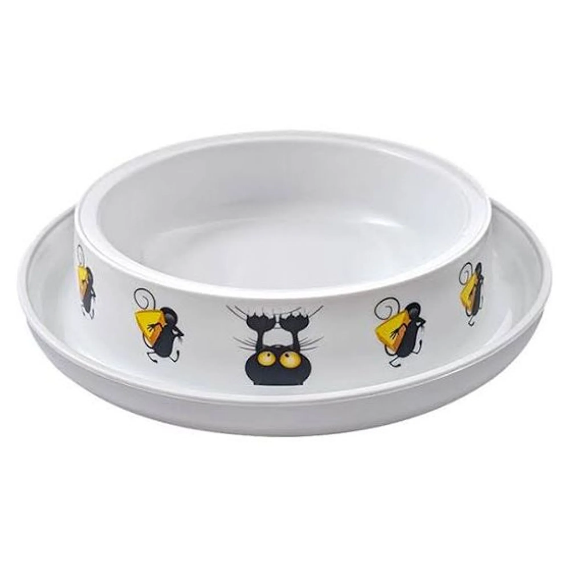 Moderna Kedi&Fare Desenli Mama Kabı