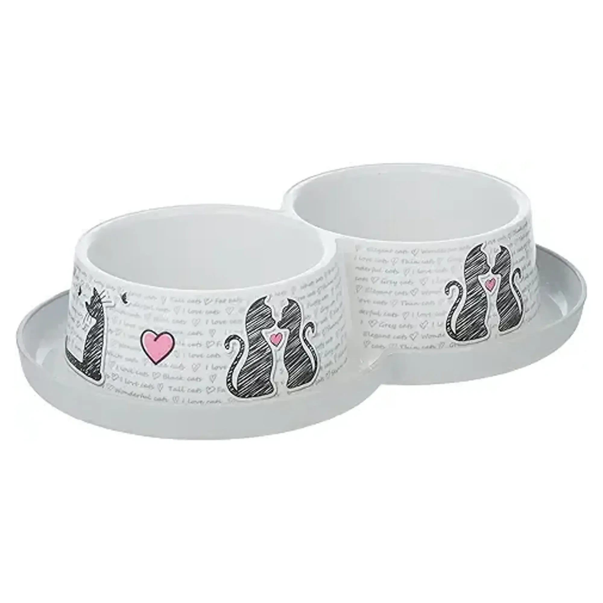 Moderna Trendy Love İkili Mama ve Su Kabı - 2 x 350mL
