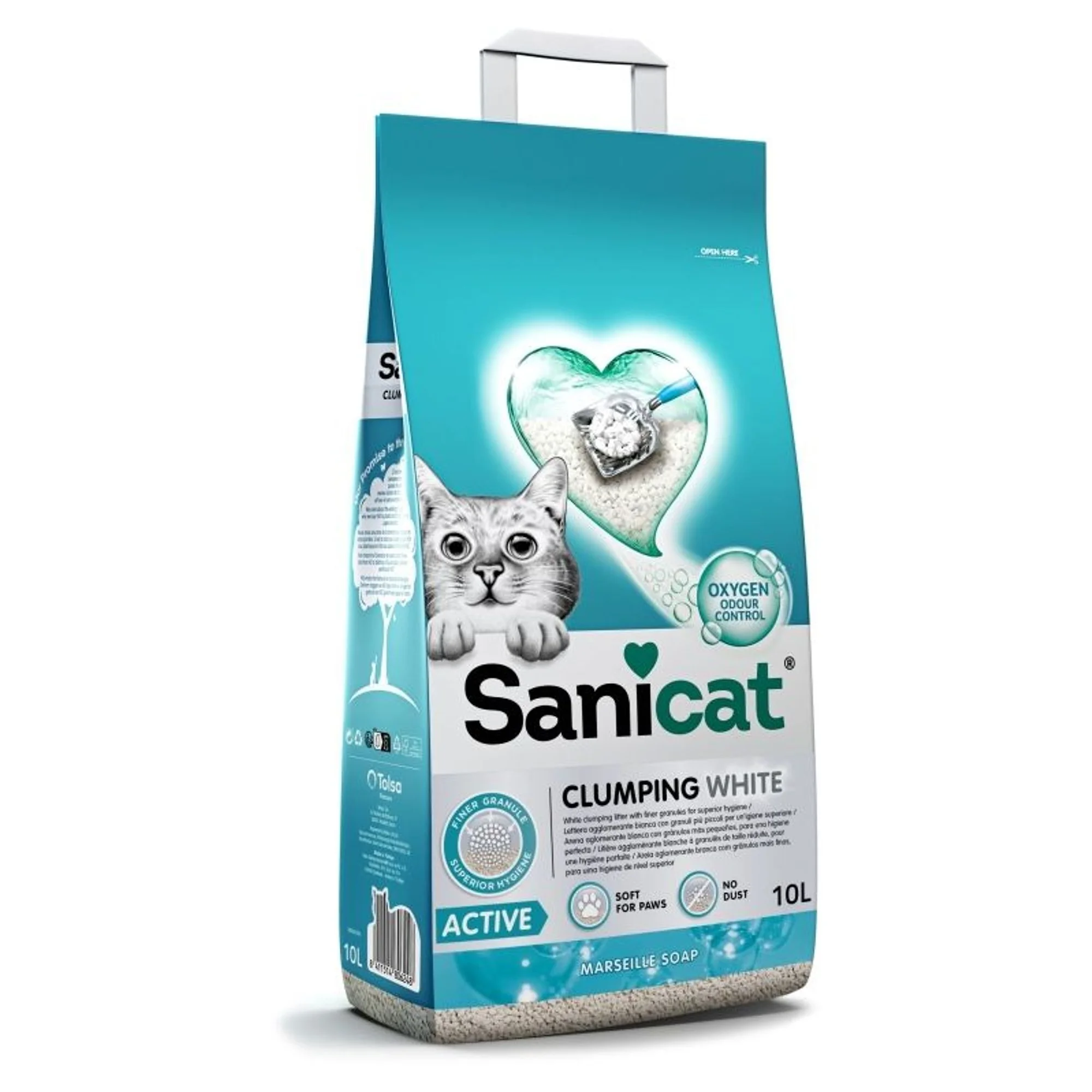 Sanicat Active Marsilya Sabunu Kokulu Kedi Kumu 10L