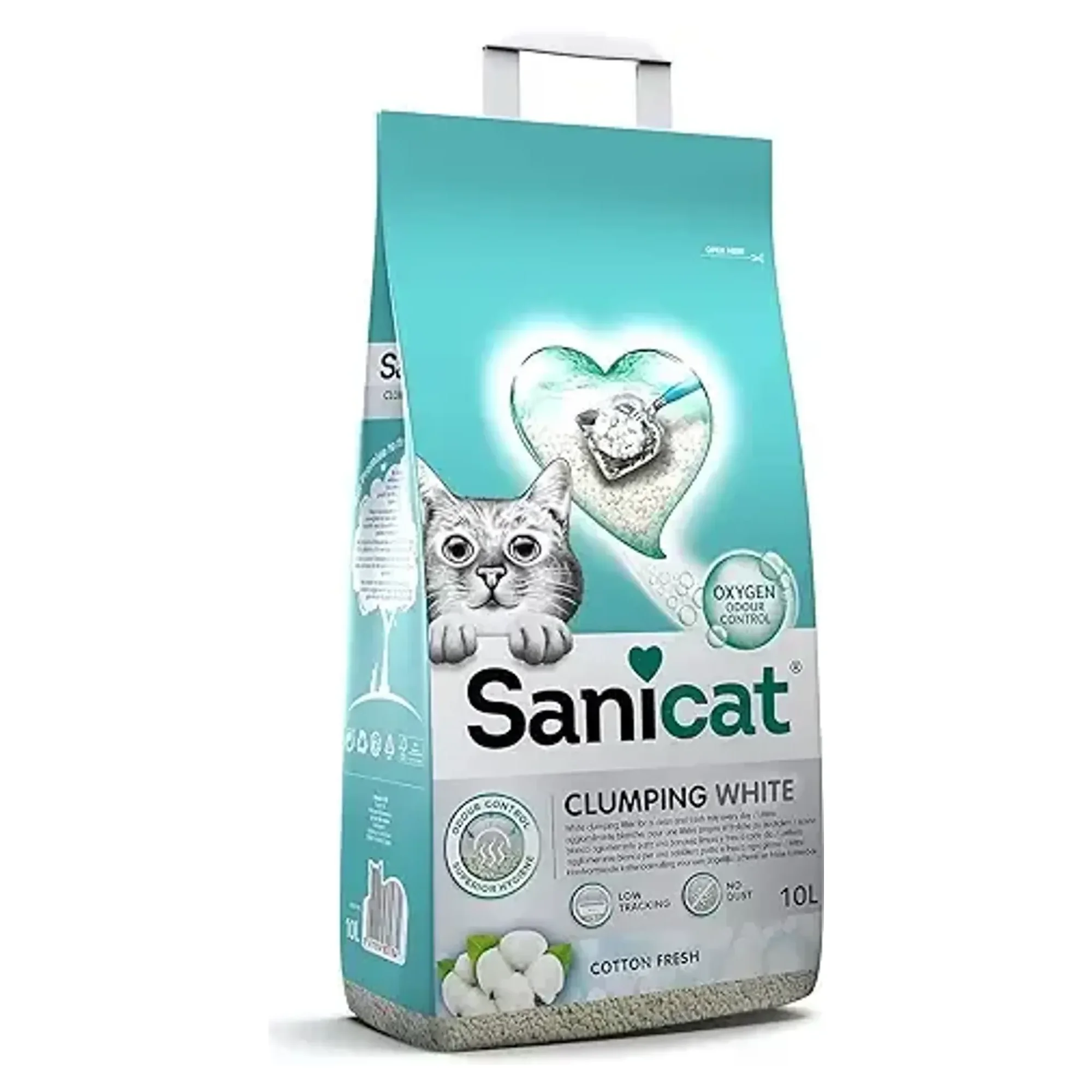 Sanicat Clumping Cotton Fresh Topaklanan Kedi Kumu 10L