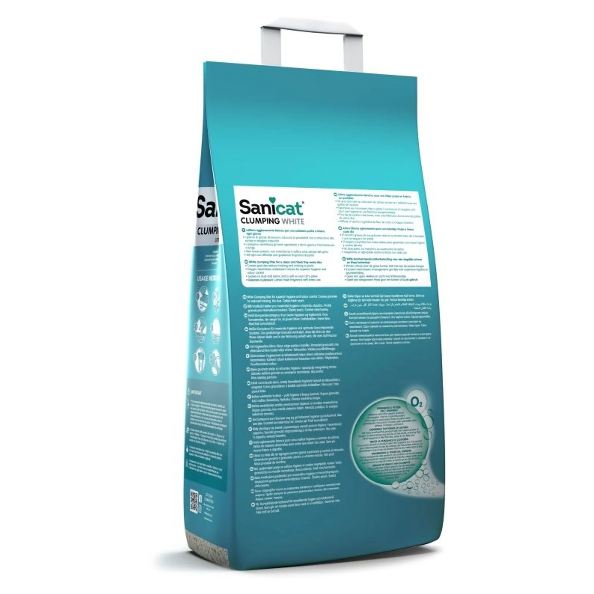Sanicat Clumping Cotton Fresh Topaklanan Kedi Kumu 10L — Kum ve Tuvalet Ürünleri, 9.1 kg — Görsel 2