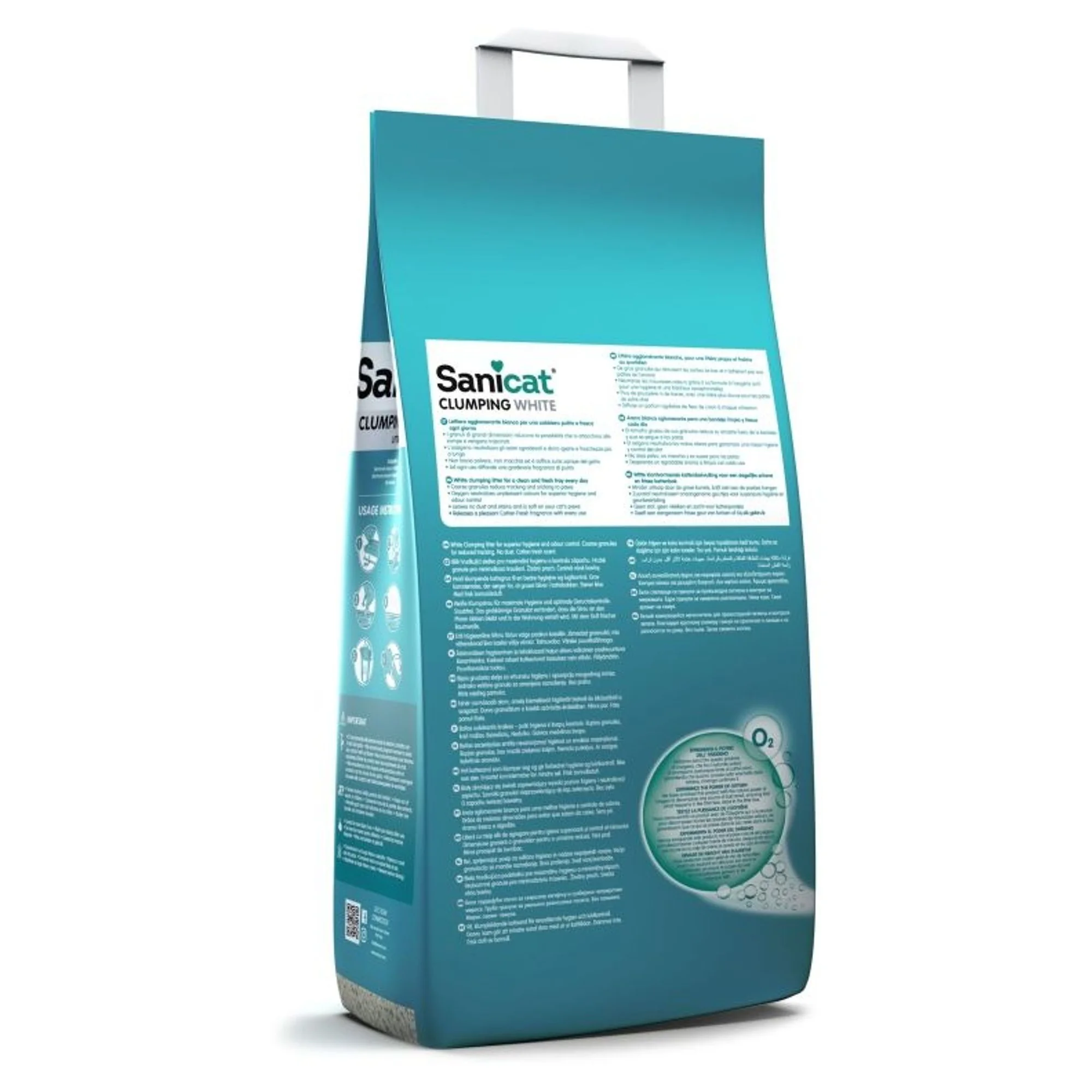 Sanicat Clumping Cotton Fresh Topaklanan Kedi Kumu 20L — Kum ve Tuvalet Ürünleri, 17.1 kg — Görsel 2