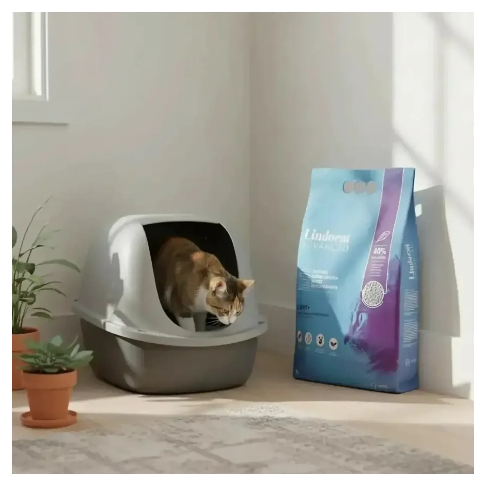 Lindocat Lindocat Advanced Light Ultra Hafif Topaklanan Kedi Kumu 7 L — Kedi Tuvalet Ürünleri, 5.2 kg — Görsel 2