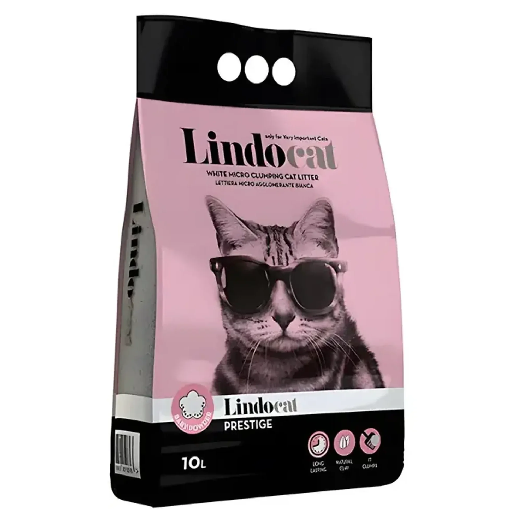 Lindocat Lindocat Prestige Pembe Taneli Bebek Pudrası Kokulu Kedi Kumu 10 L