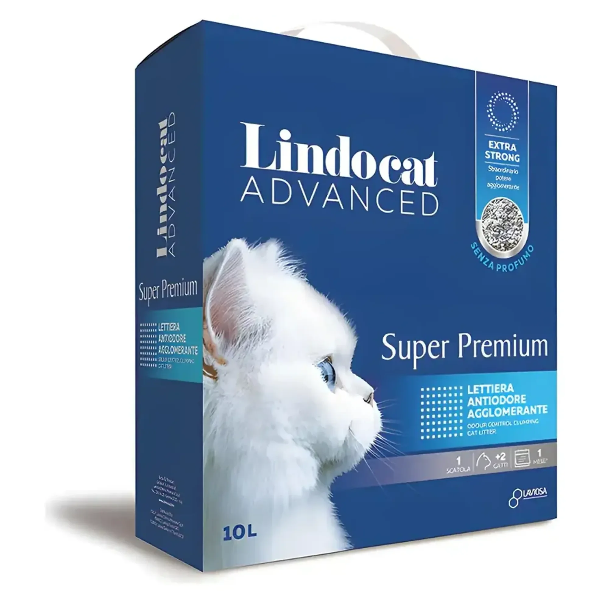 Lindocat Lindocat Advanced Super Premium Extra Güçlü Kokusuz Topaklanan Kedi Kumu 10L
