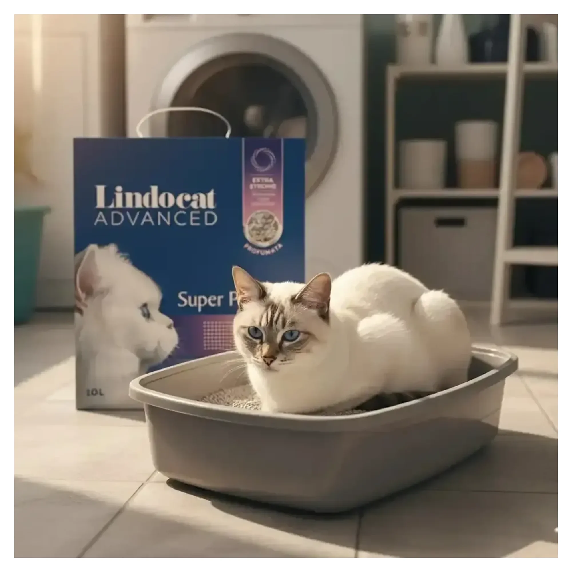 Lindocat Lindocat Advanced Super Premium Extra Güçlü Kokulu Topaklanan Kedi Kumu 10L — Kedi Tuvalet Ürünleri, 9.2 kg — Görsel 2