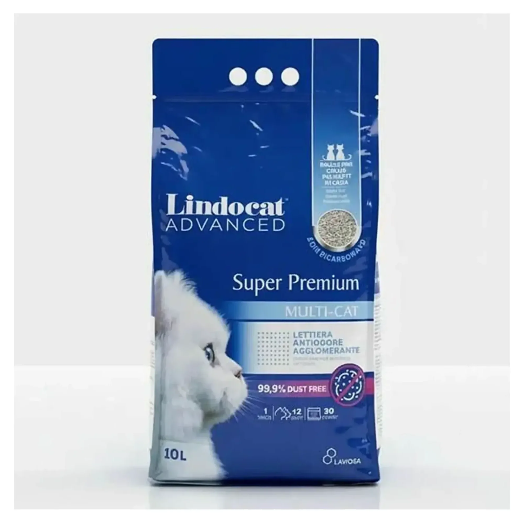 Lindocat Lindocat Super Premium Extra Güçlü Topaklanan Kokusuz Bentonit Kedi Kumu 10 L