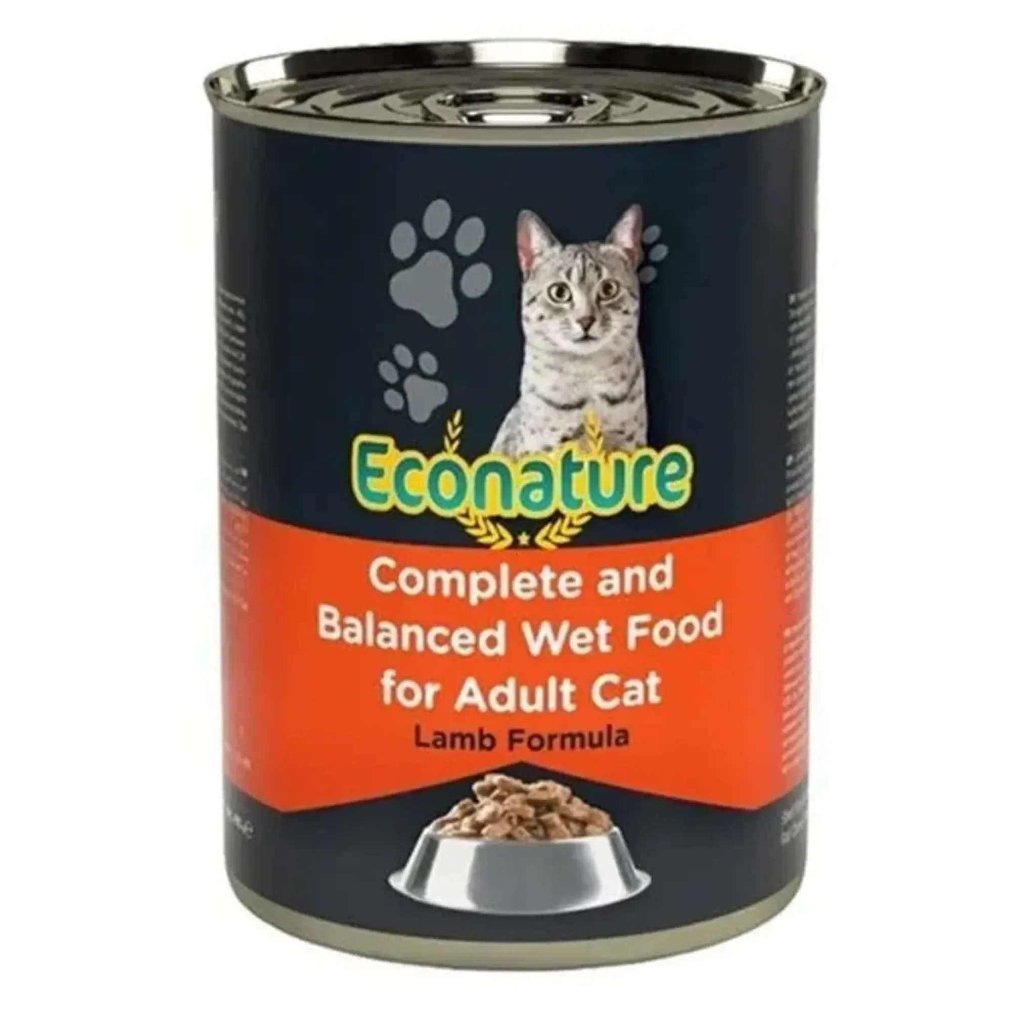 Econature Lamb Formula Kuzu Etli Yetişkin Kedi Konservesi 400 G