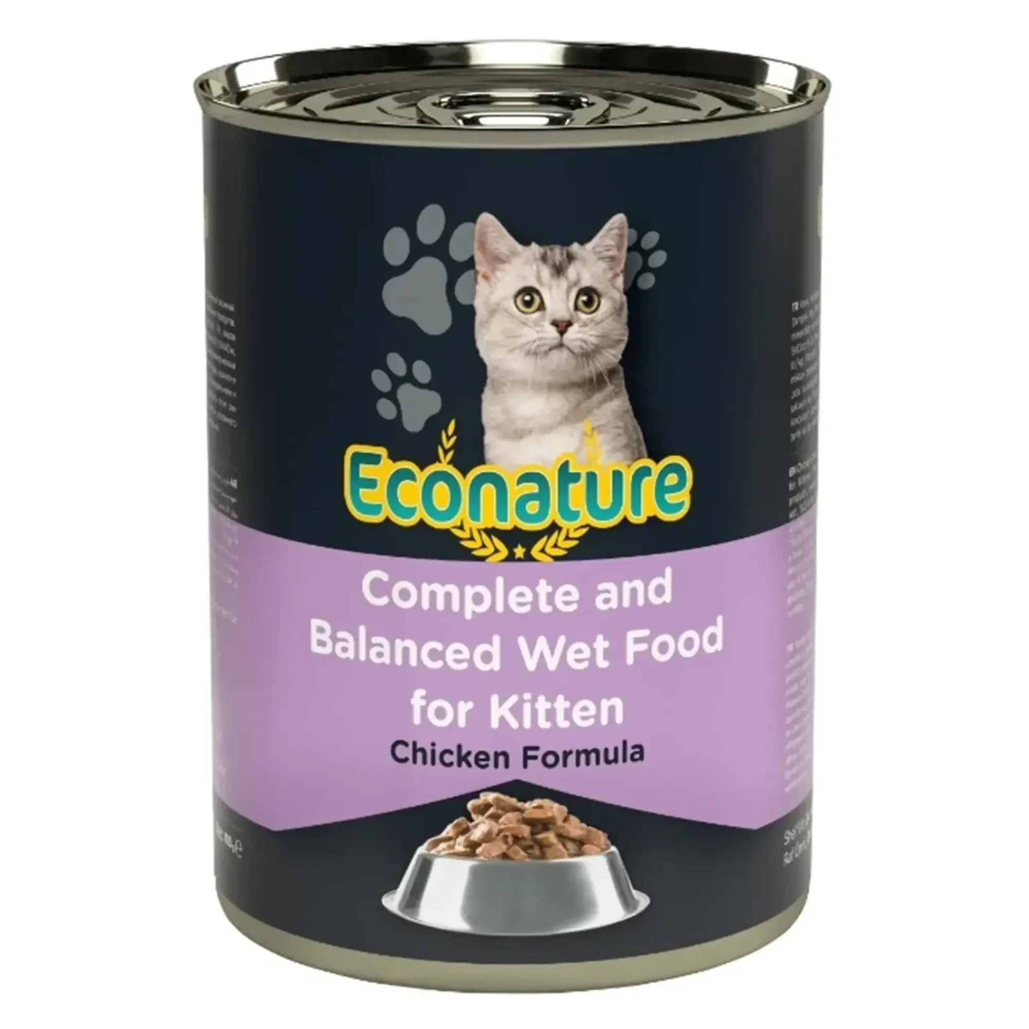 Econature Chicken Formula Tavuklu Yavru Kedi Konservesi 400G