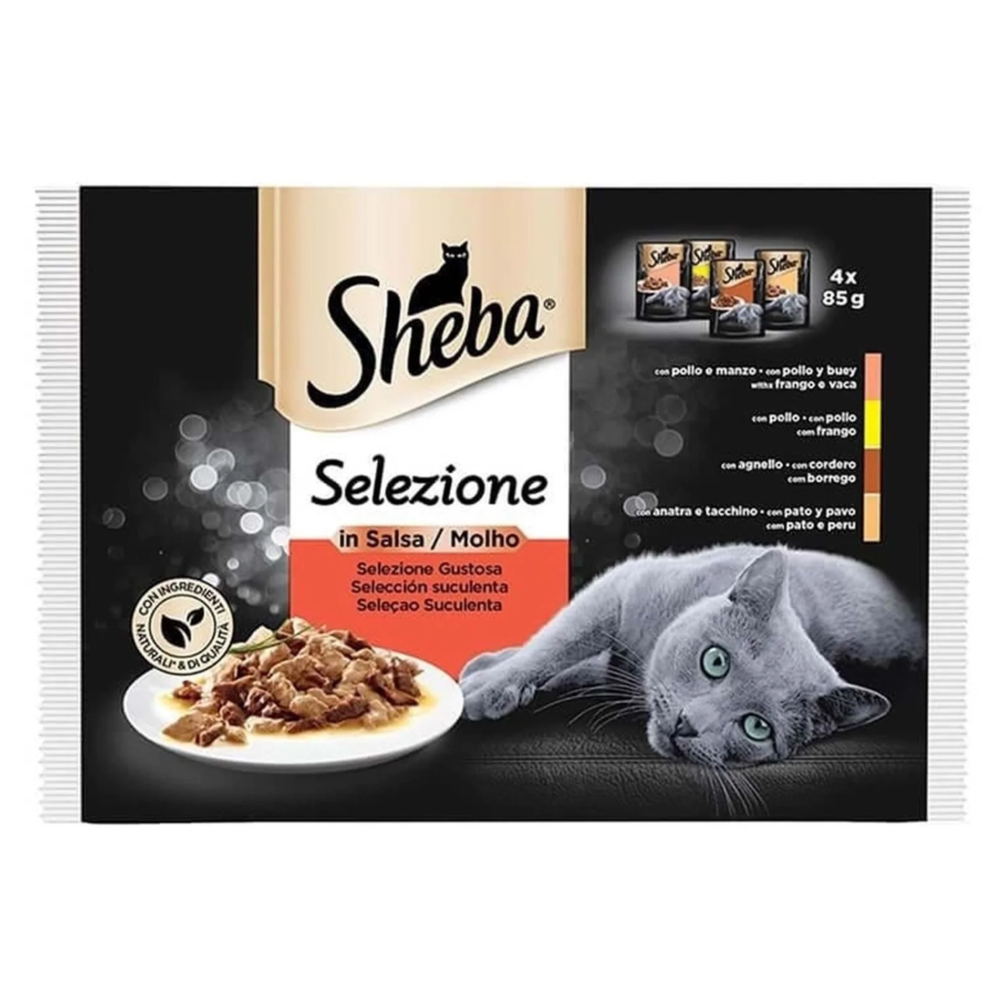 Sheba Sheba Pouch Etli Seçenekler 4x85 G