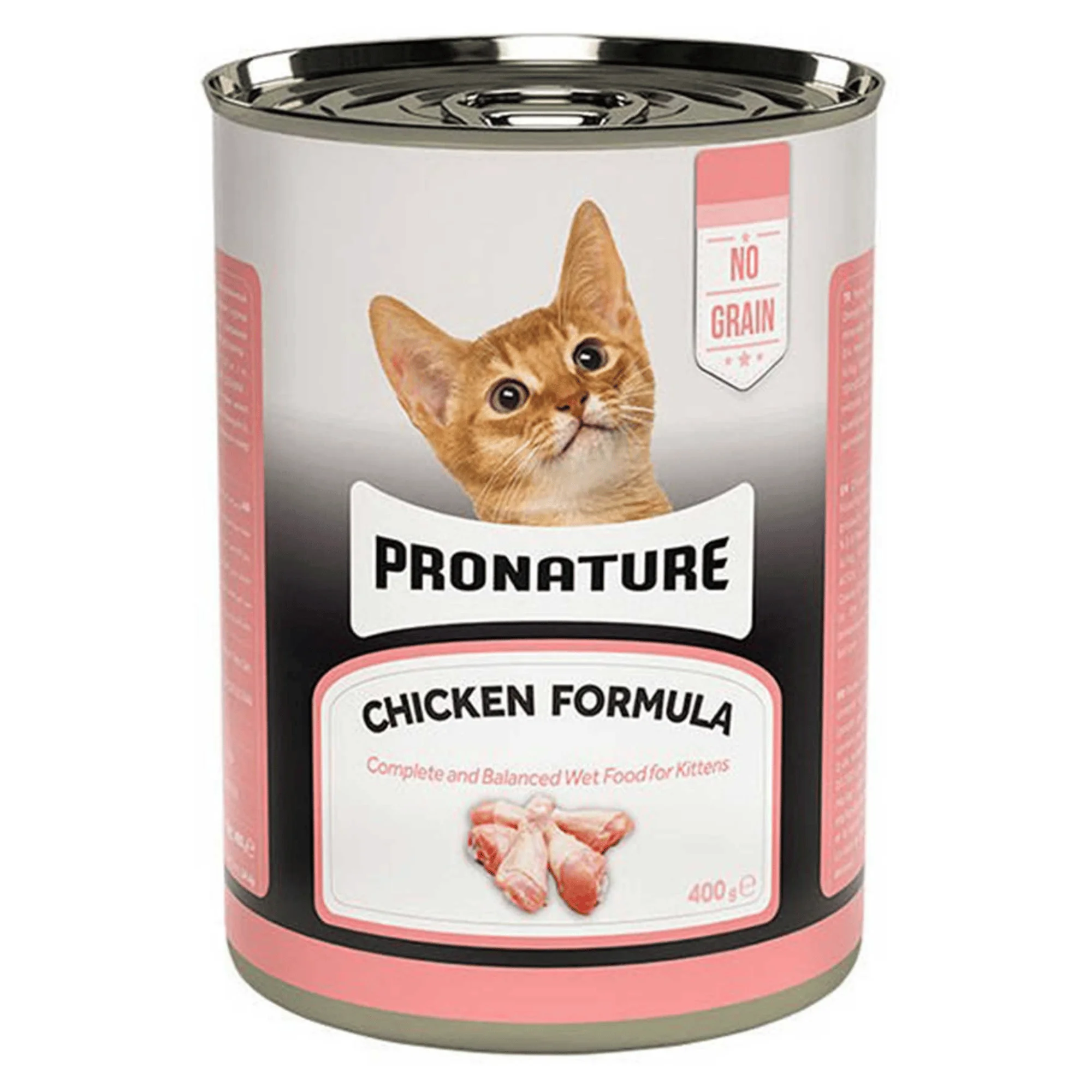Pronature Tahılsız Yavru Yaş Kedi Maması (Kitten) Ezme Tavuk Etli 400G