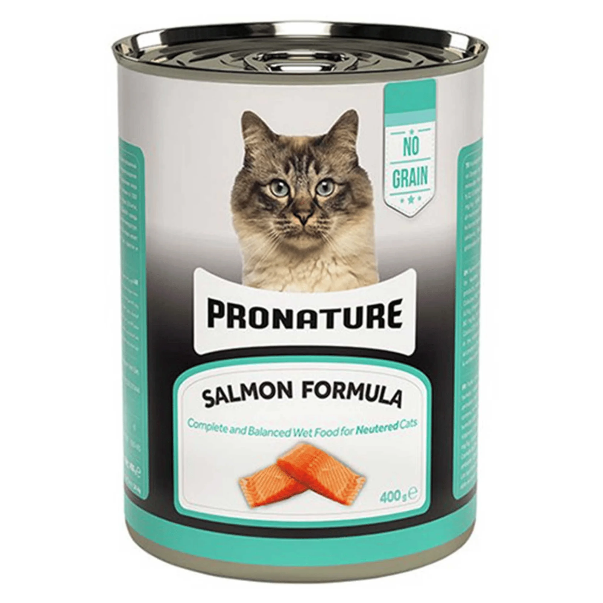Pronature Tahılsız Kısırlaştırılmış Yaş Kedi Maması (Neutered)  Ezme Somonlu 400GR