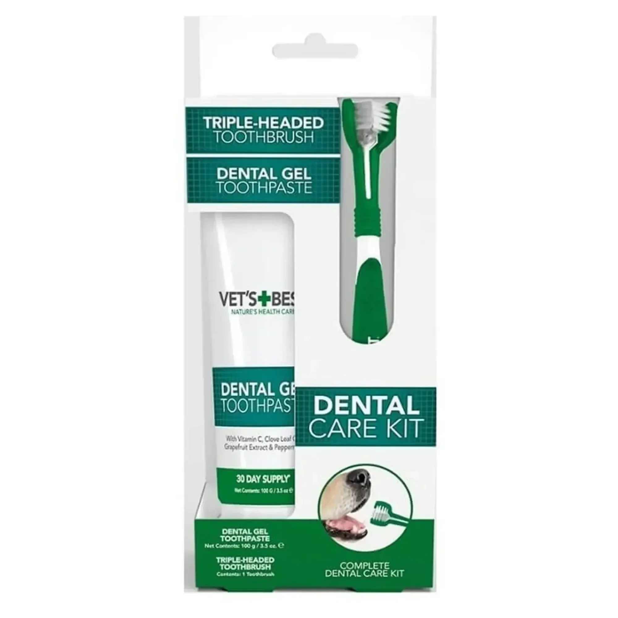 Vet's Best Köpekler İçin Ağız ve Diş Bakım Seti