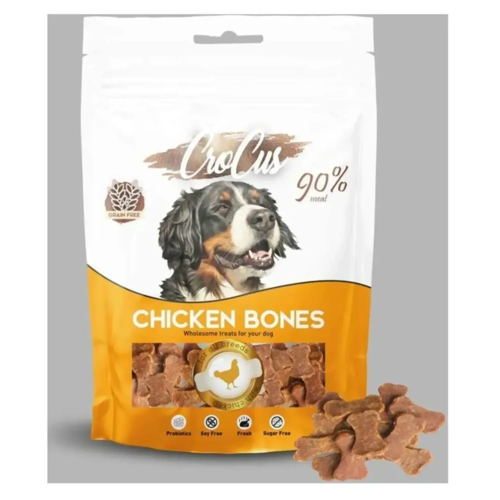 Crocus Chicken Bones Tahılsız Tavuklu Köpek Ödülü 80 G