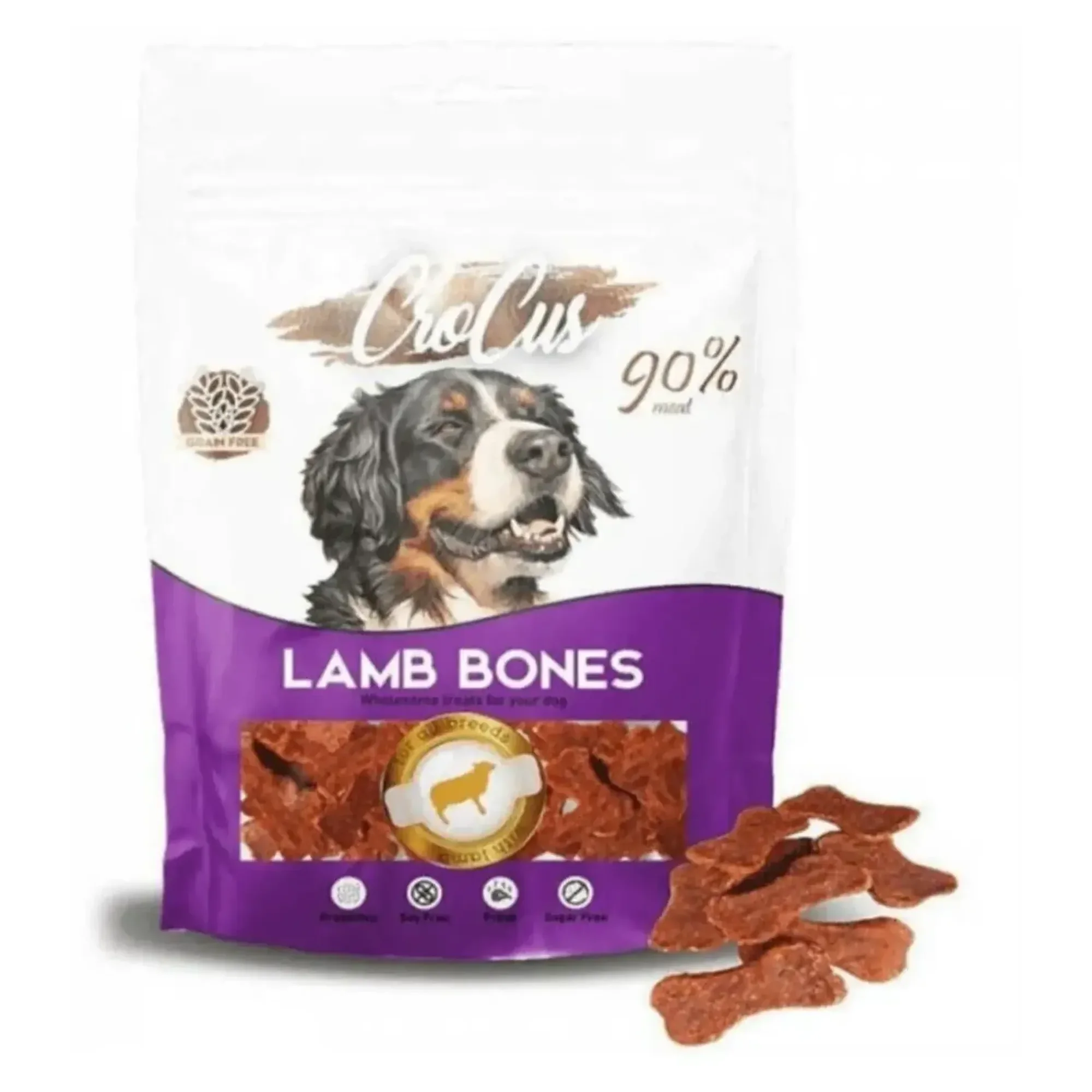 Crocus Lamb Bones Tahılsız Kuzu Etli Köpek Ödülü 80 G