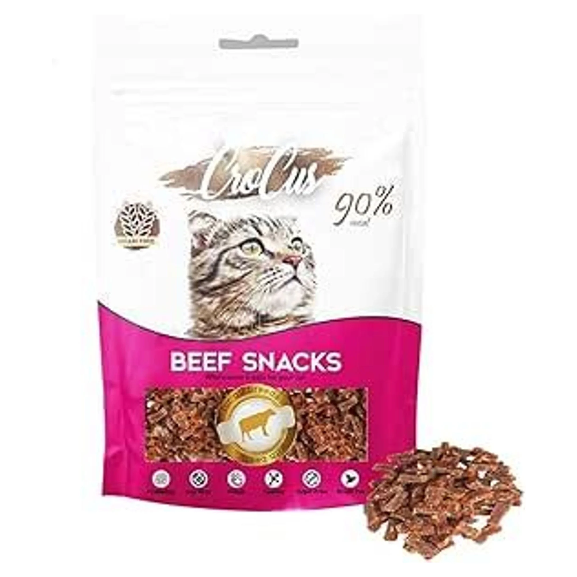 Crocus Beef Snack Tahılsız Biftekli Kedi Ödülü 80 G